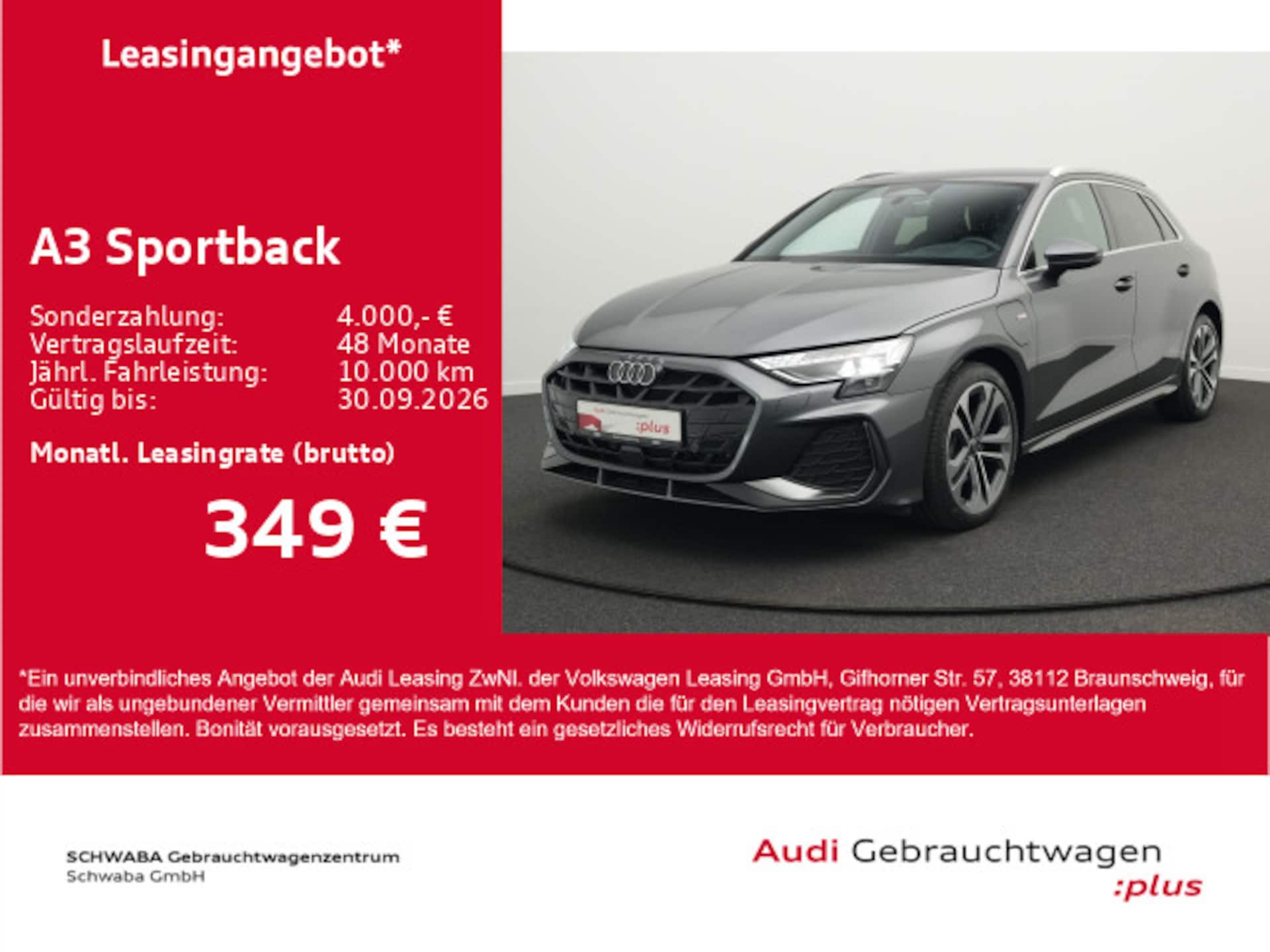 Audi A3 Sportback TFSI e S line