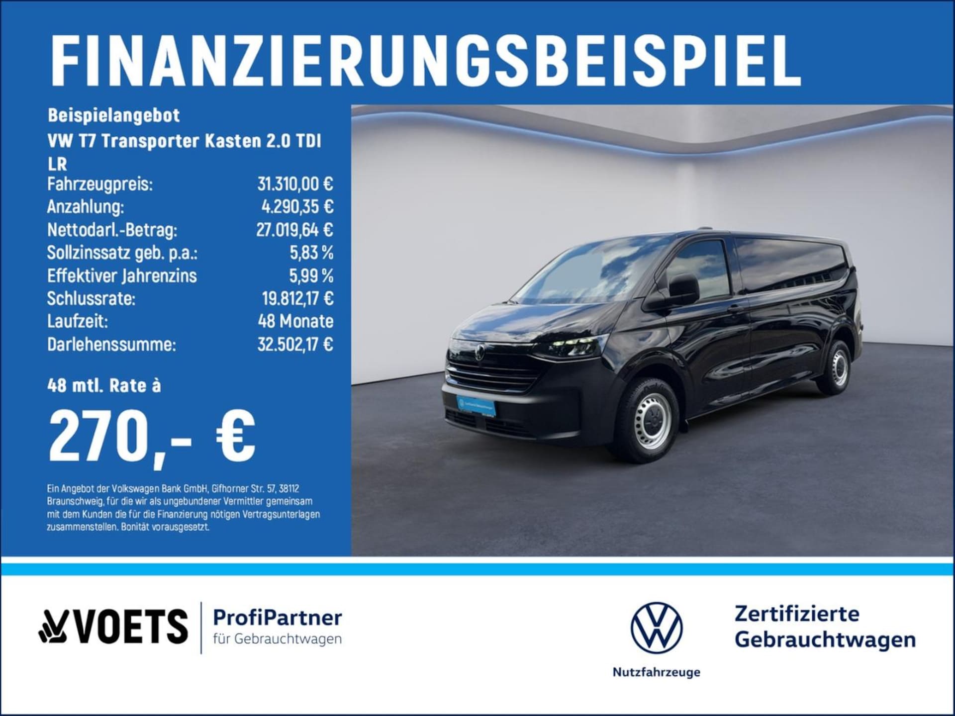 Volkswagen Transporter Kasten langer Radstand