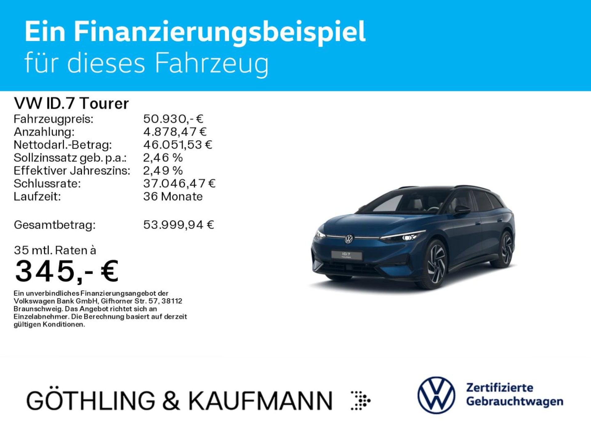 Volkswagen ID.7 Tourer Pro