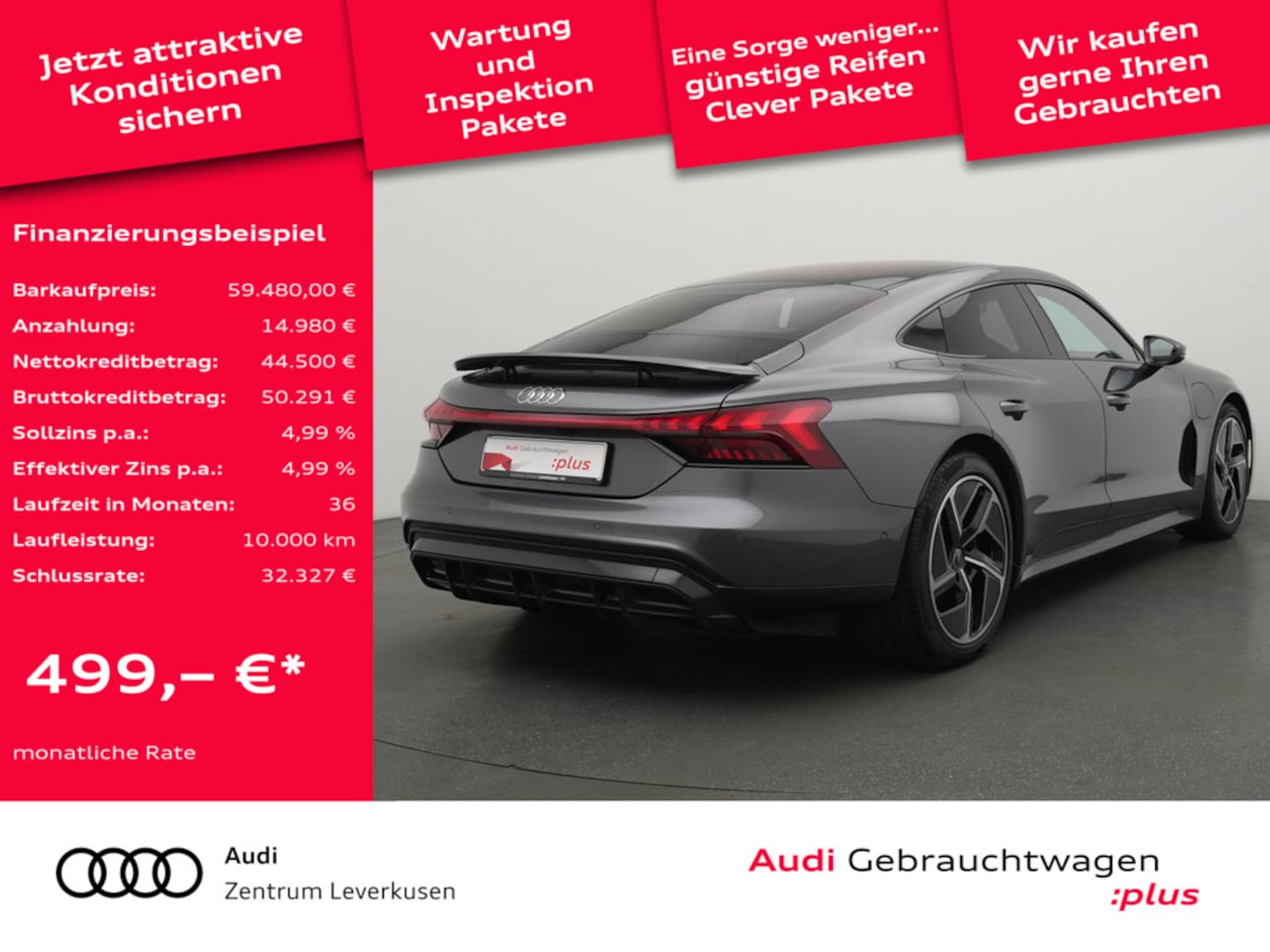 Bild über Audi e-tron GT e-tron quattro - für weitere Informationen kontaktieren Sie den Audi Partner