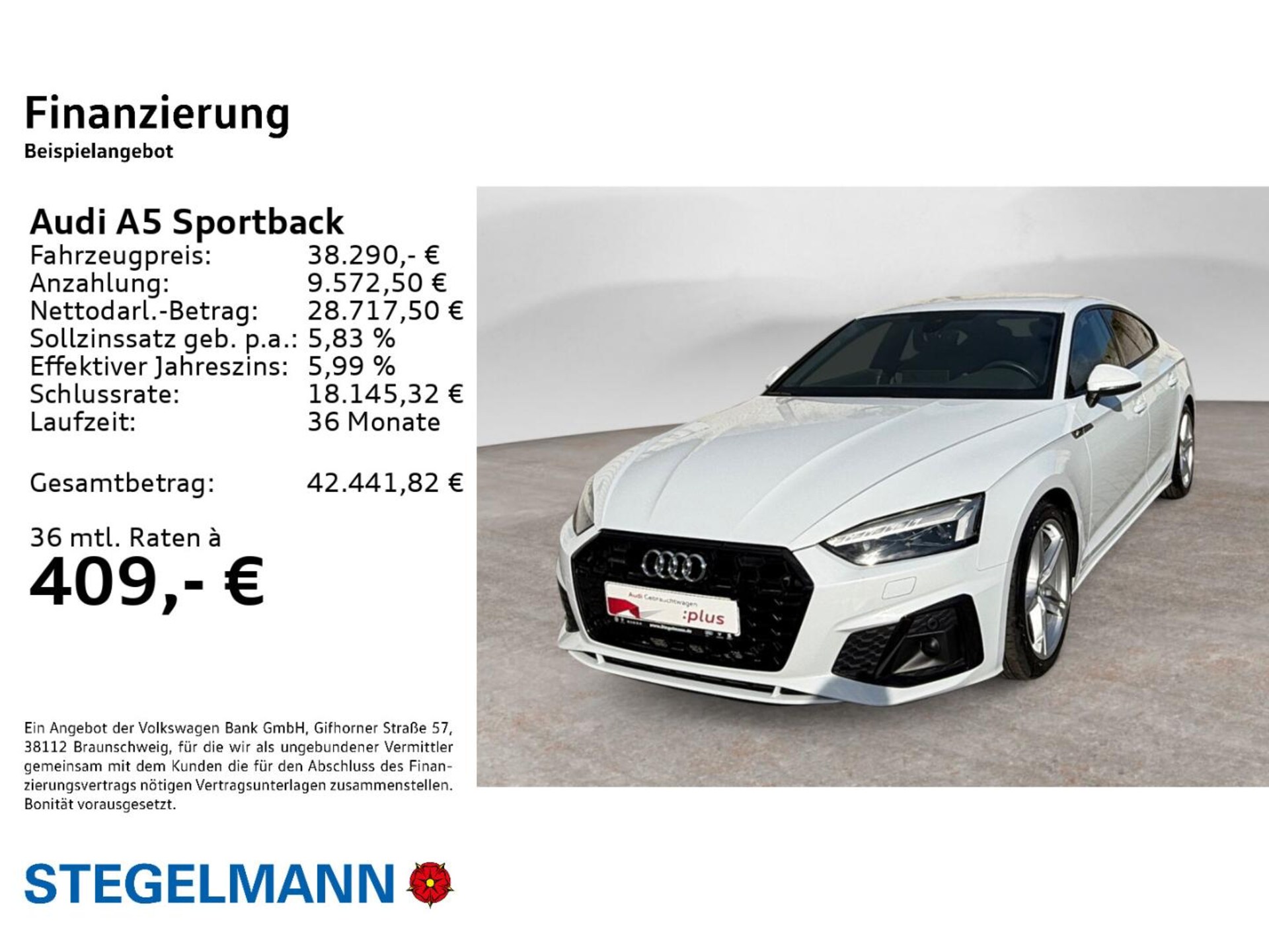 Audi A5 Sportback S line