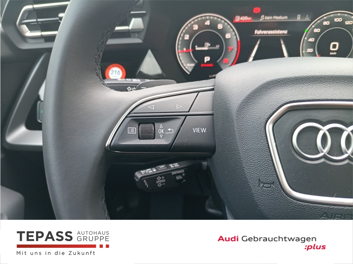 Bild über Audi A3 Sportback TFSI 110 kW S tronic - für weitere Informationen kontaktieren Sie den Audi Partner
