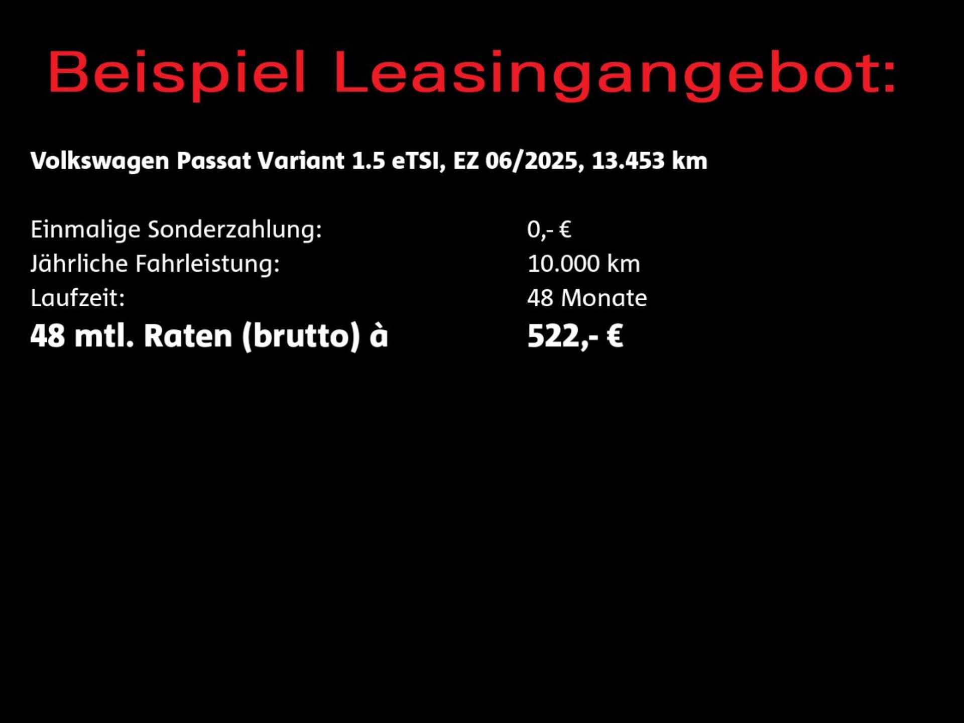 Volkswagen Passat Basis-Modell