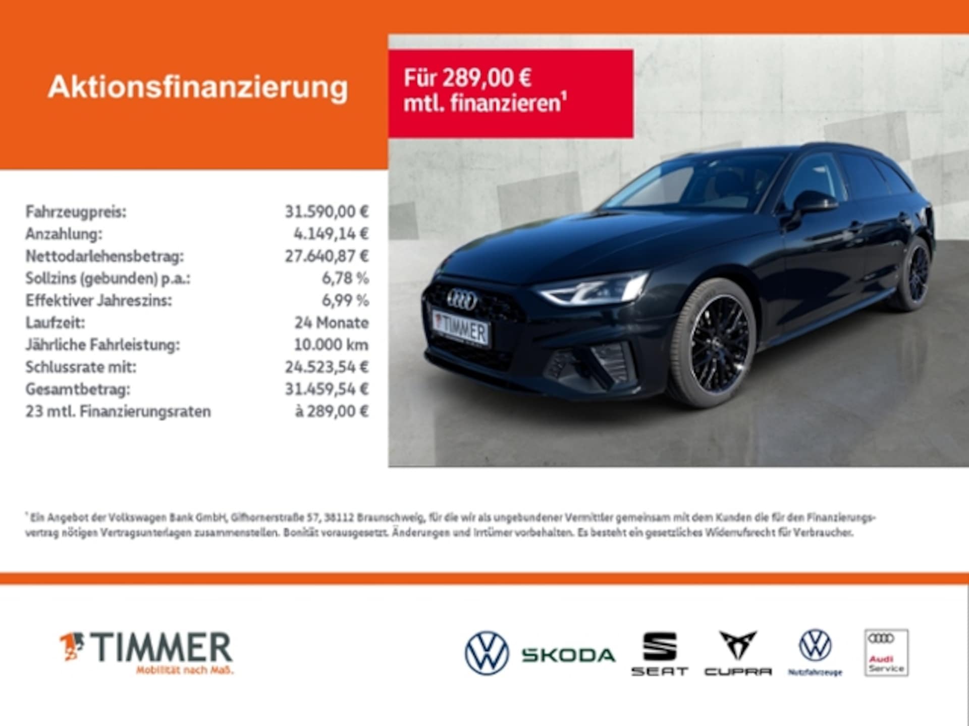 Audi A4 Avant S line