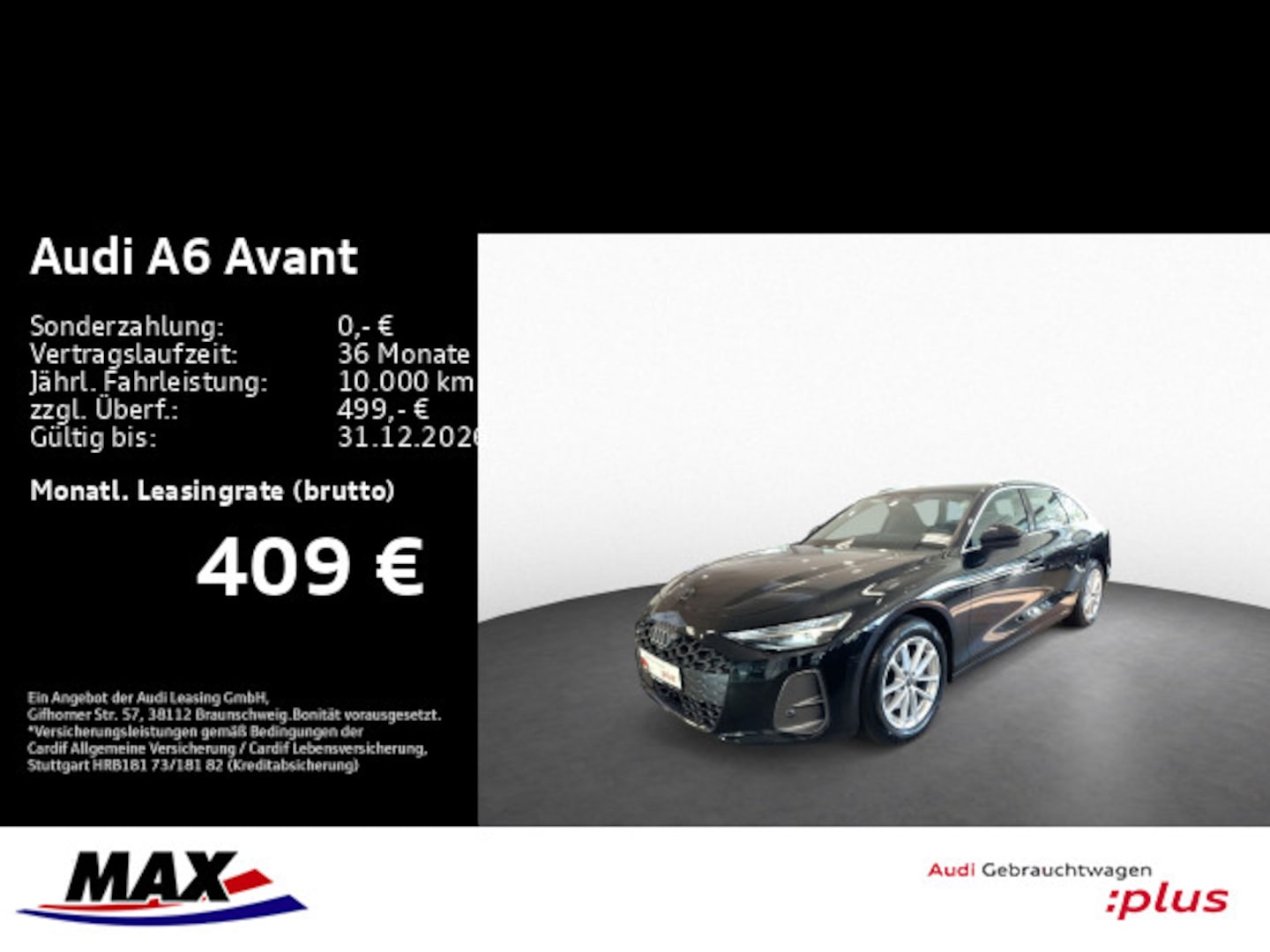 Bild über Audi A6 Avant TFSI 150 kW S tronic - für weitere Informationen kontaktieren Sie den Audi Partner