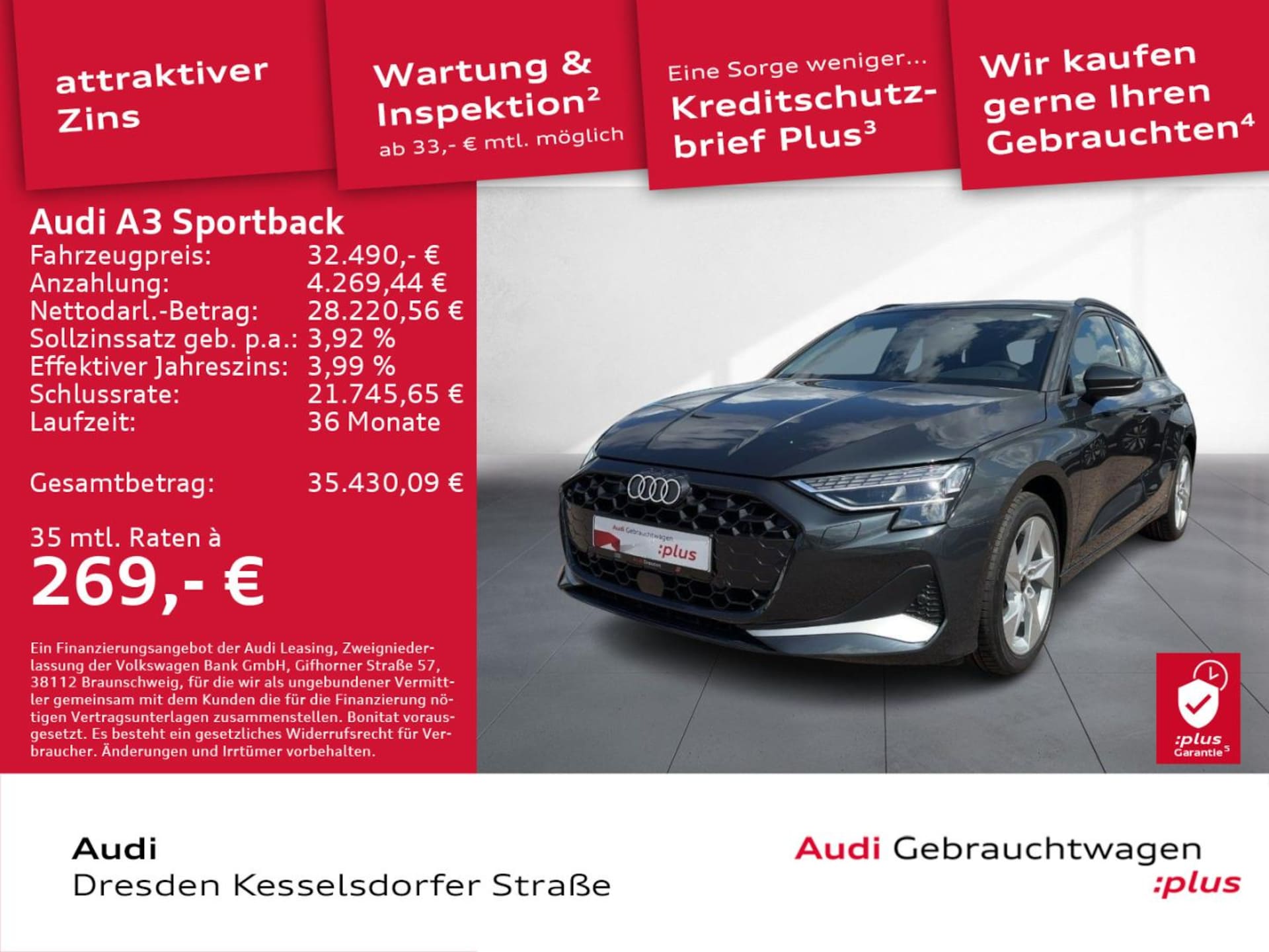Audi A3 Sportback Advanced