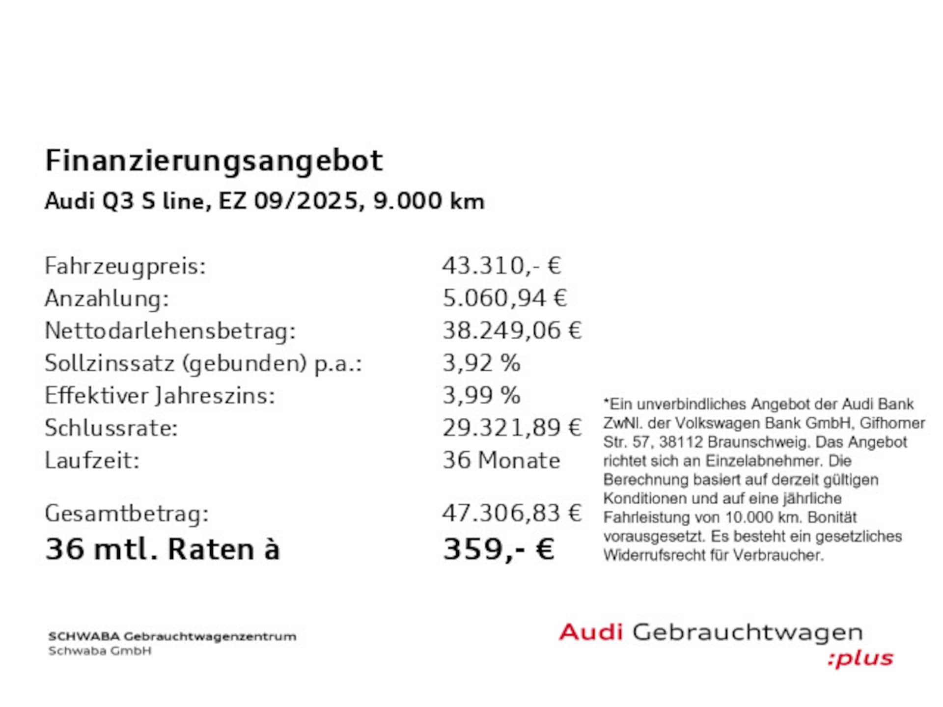 Audi Q3 SUV S line