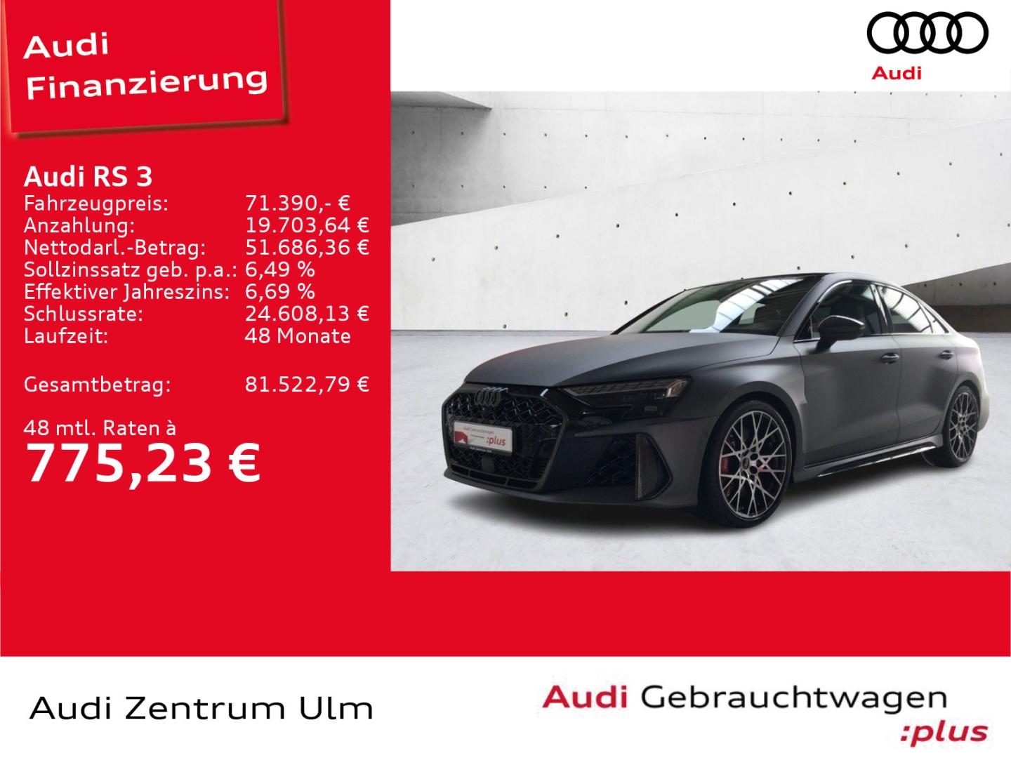 Image about Audi RS 3 Limousine TFSI quattro S tronic