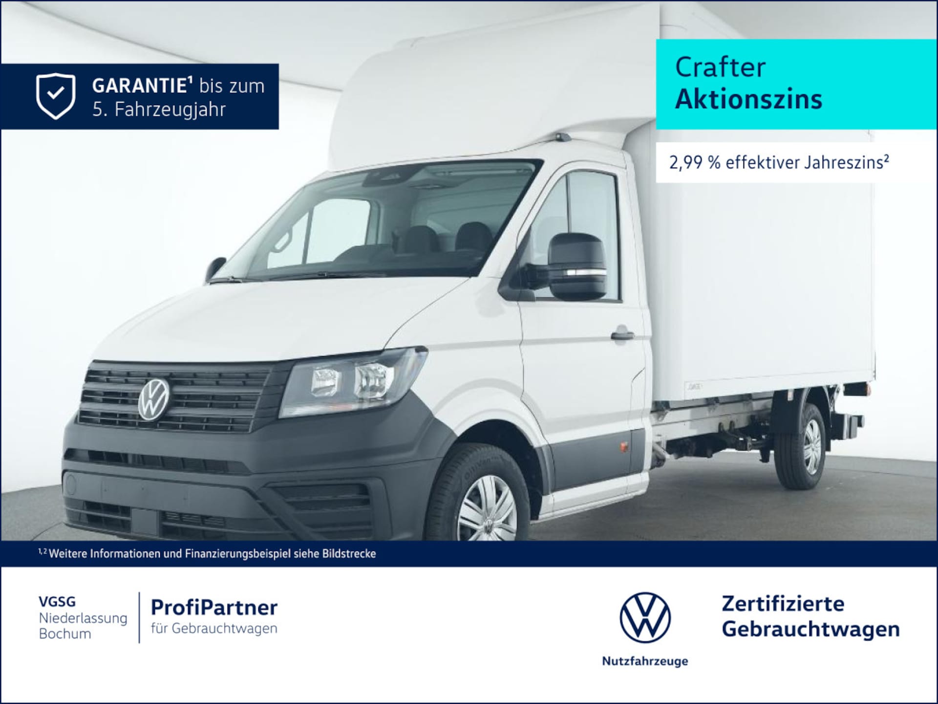 Volkswagen Crafter Einzelkabine langer Radstand