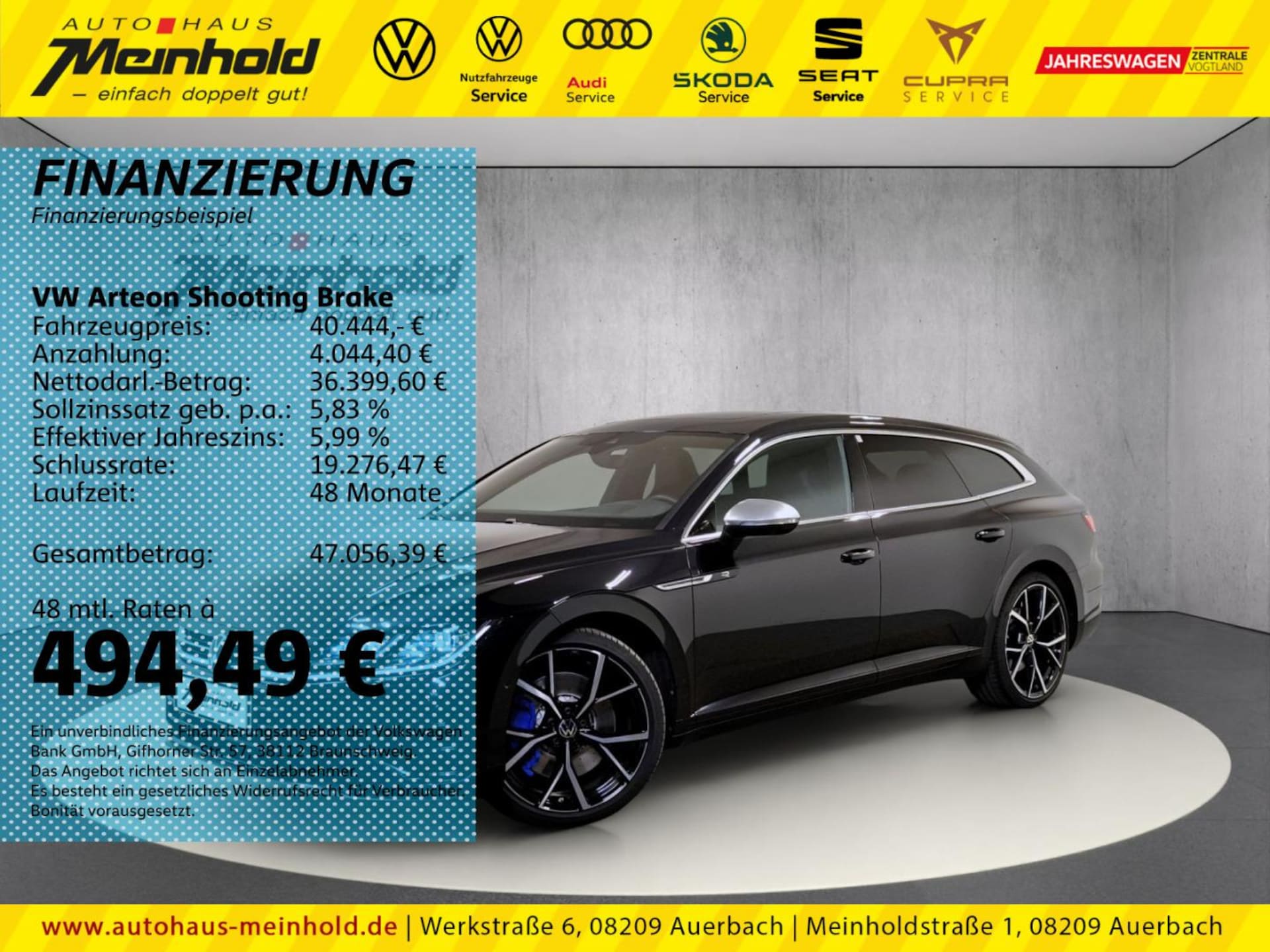 Volkswagen Arteon Shooting Brake — Volkswagen Arteon Shooting Brake Arteon Shooting Brake R, DSG 4M, Leder, Dach, 20"
