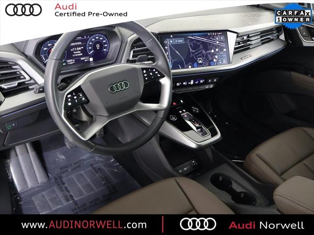 Used 2024 Audi Q4 e-tron Premium Plus with VIN WA1L2BFZ7RP028160 for sale in Norwell, MA