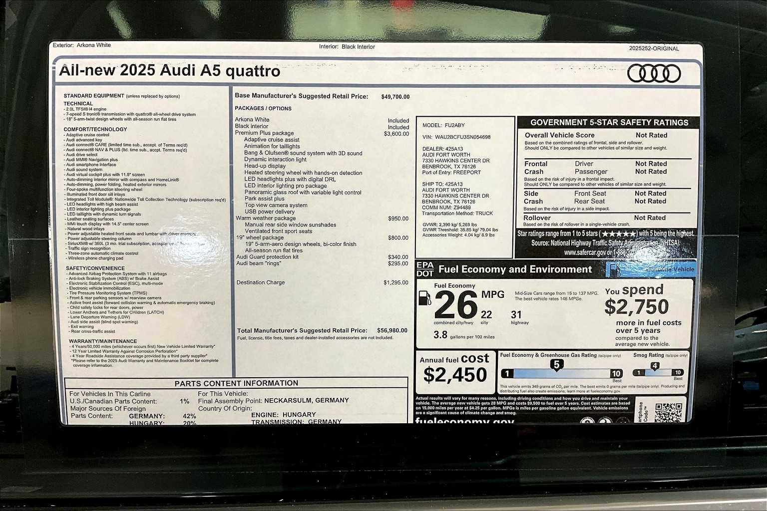 2025 Audi A5 Premium Plus - Photo 16