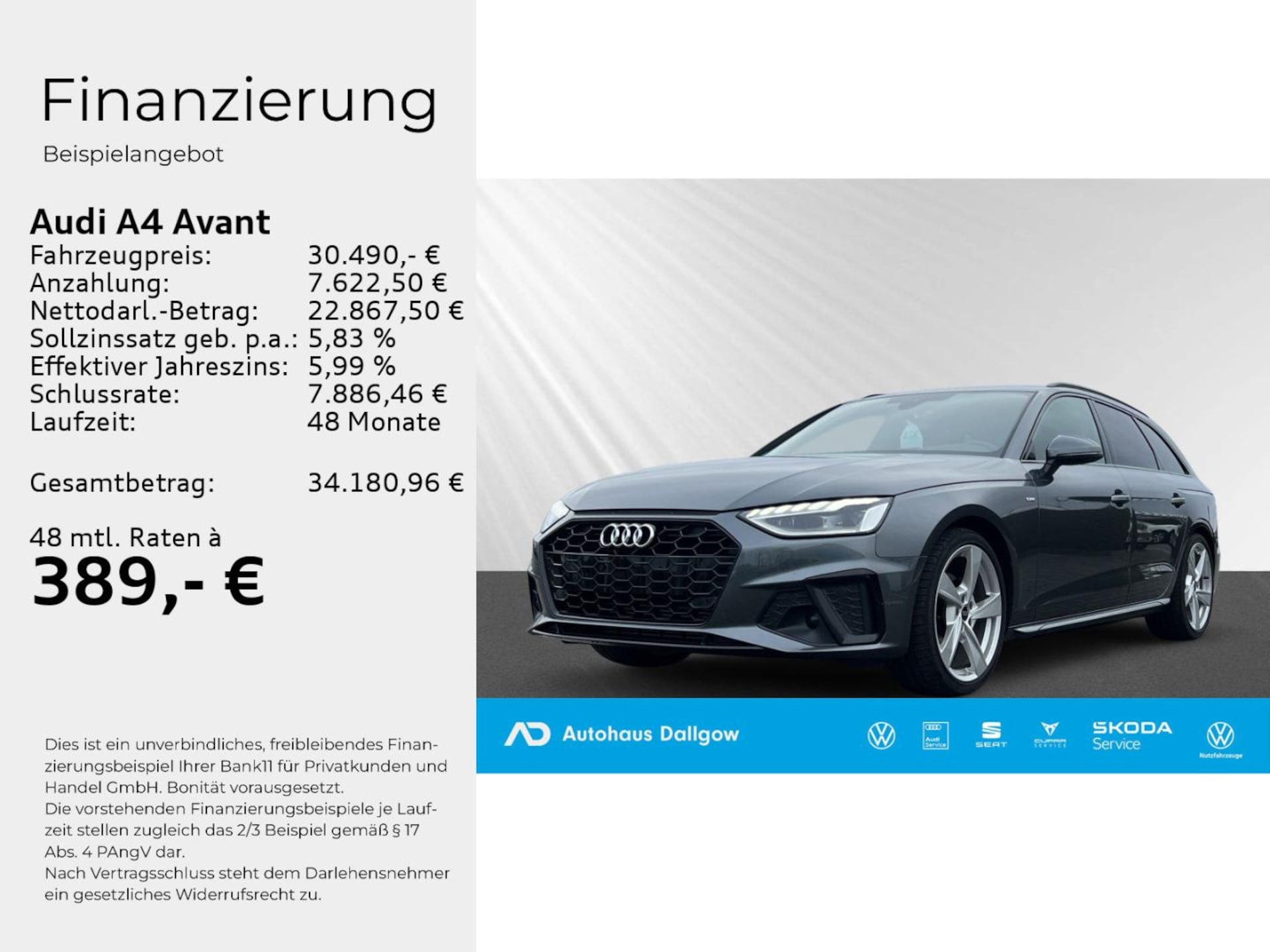 Audi A4 Avant S line