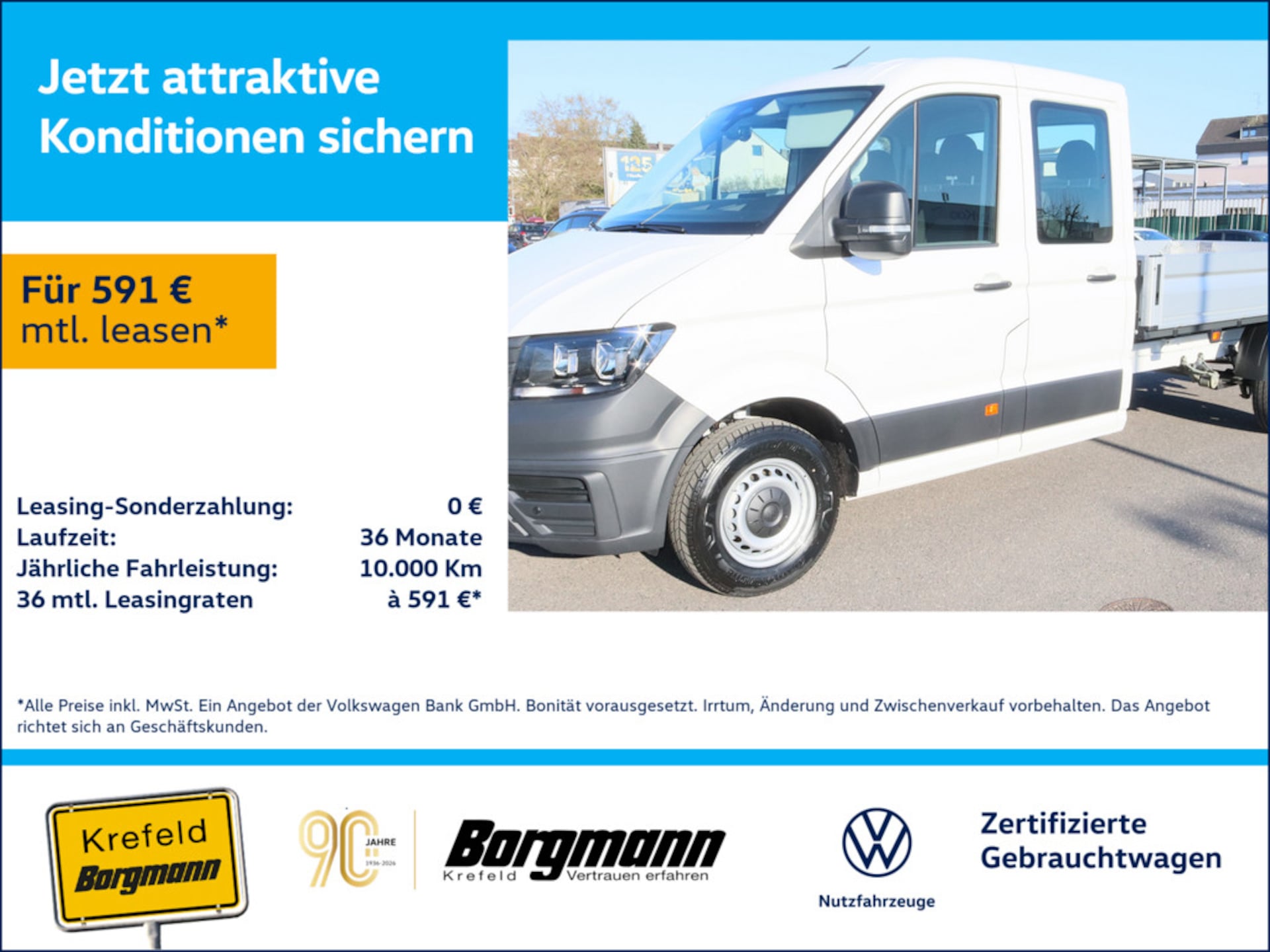 Volkswagen Crafter Doppelkabine langer Radstand