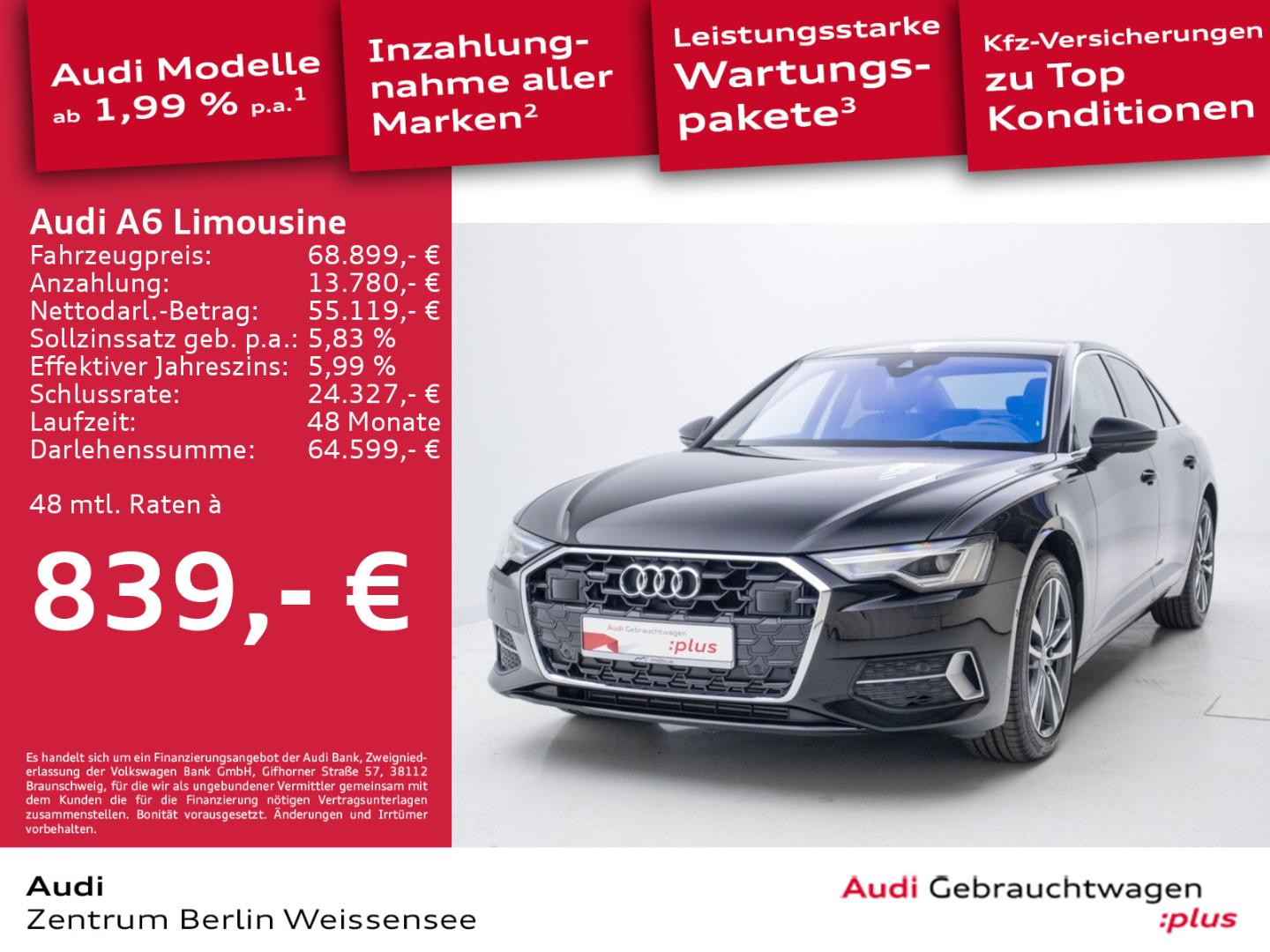 Image about Audi A6 Limousine advanced 55 TFSI quattro S tronic