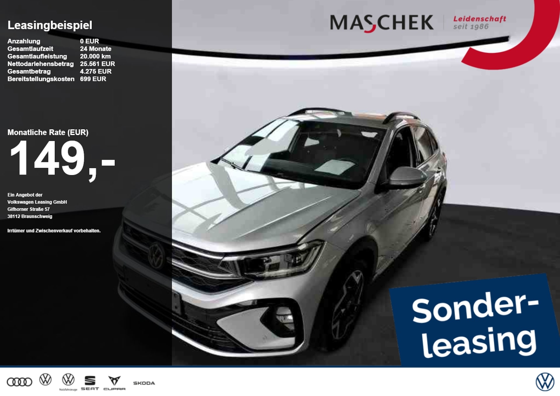 Volkswagen Taigo — Volkswagen Taigo R-Line 1.5 TSI Sonderleasing! AHK RearView
