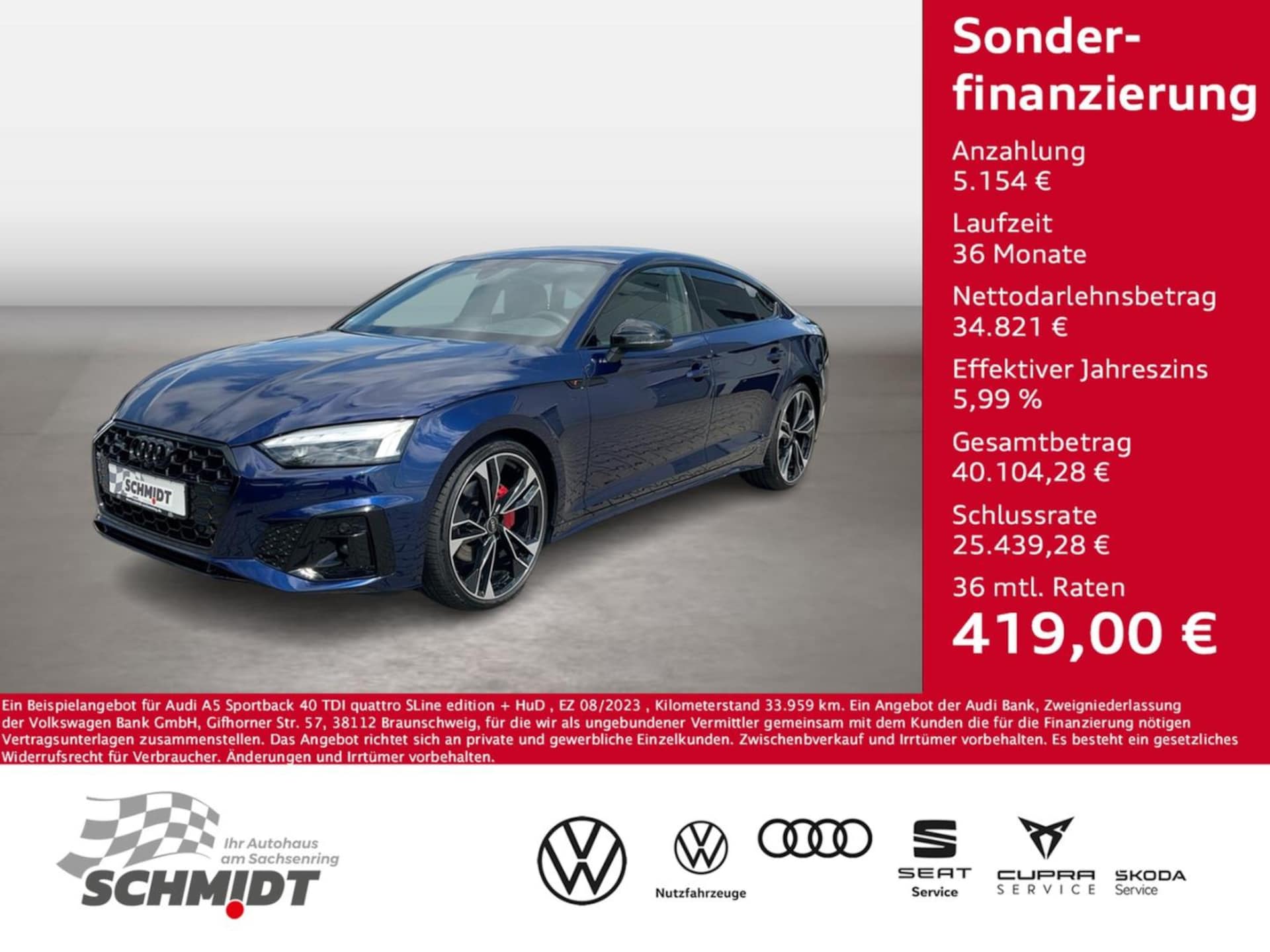 Audi A5 Sportback S line business