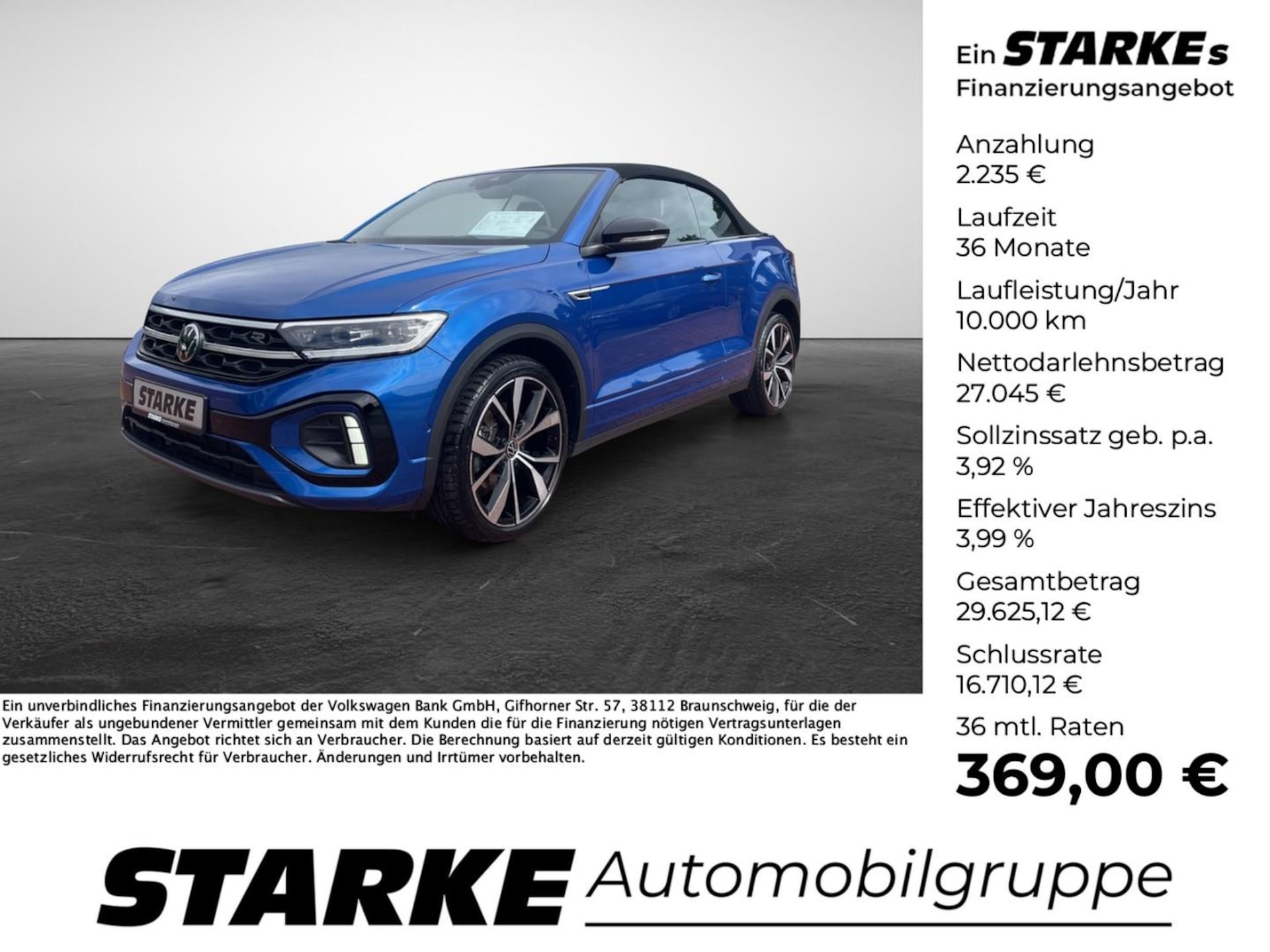 Volkswagen T-Roc Cabriolet R-Line