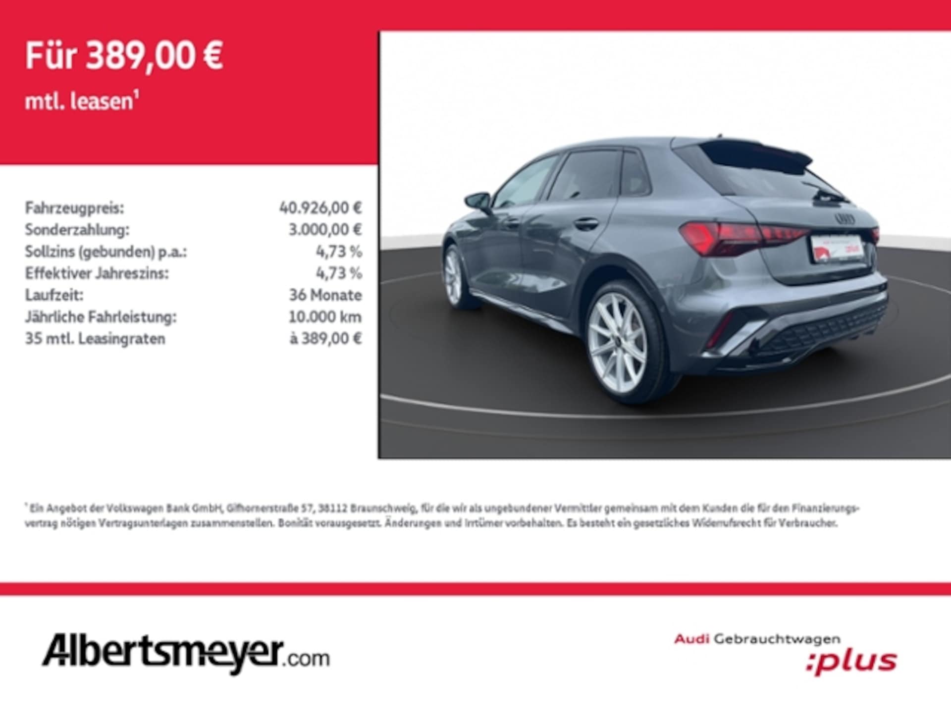 Audi A3 Sportback TFSI e S line