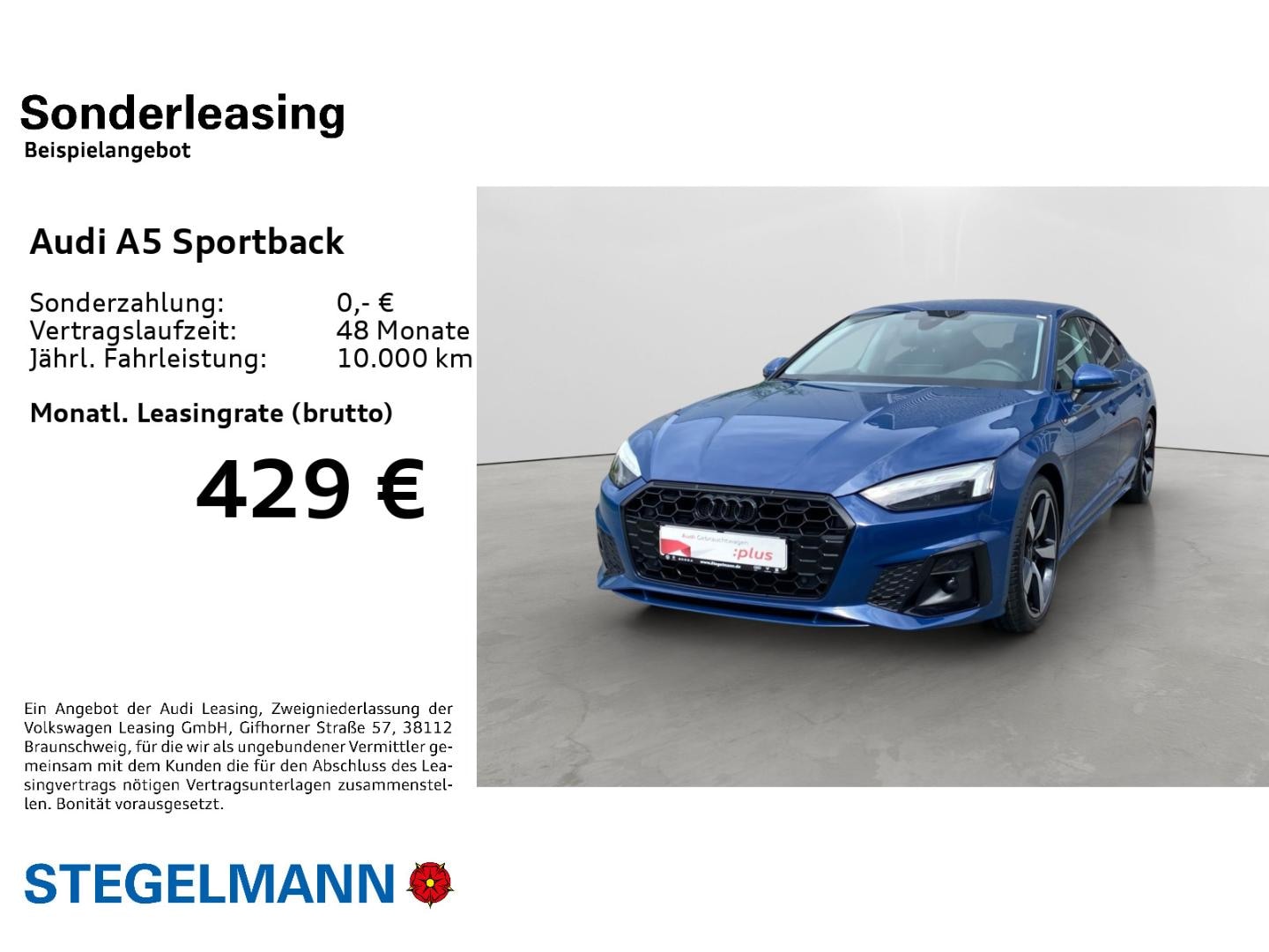 Bild über Audi A5 Sportback S line business 35 TDI S tronic - für weitere Informationen kontaktieren Sie den Audi Partner