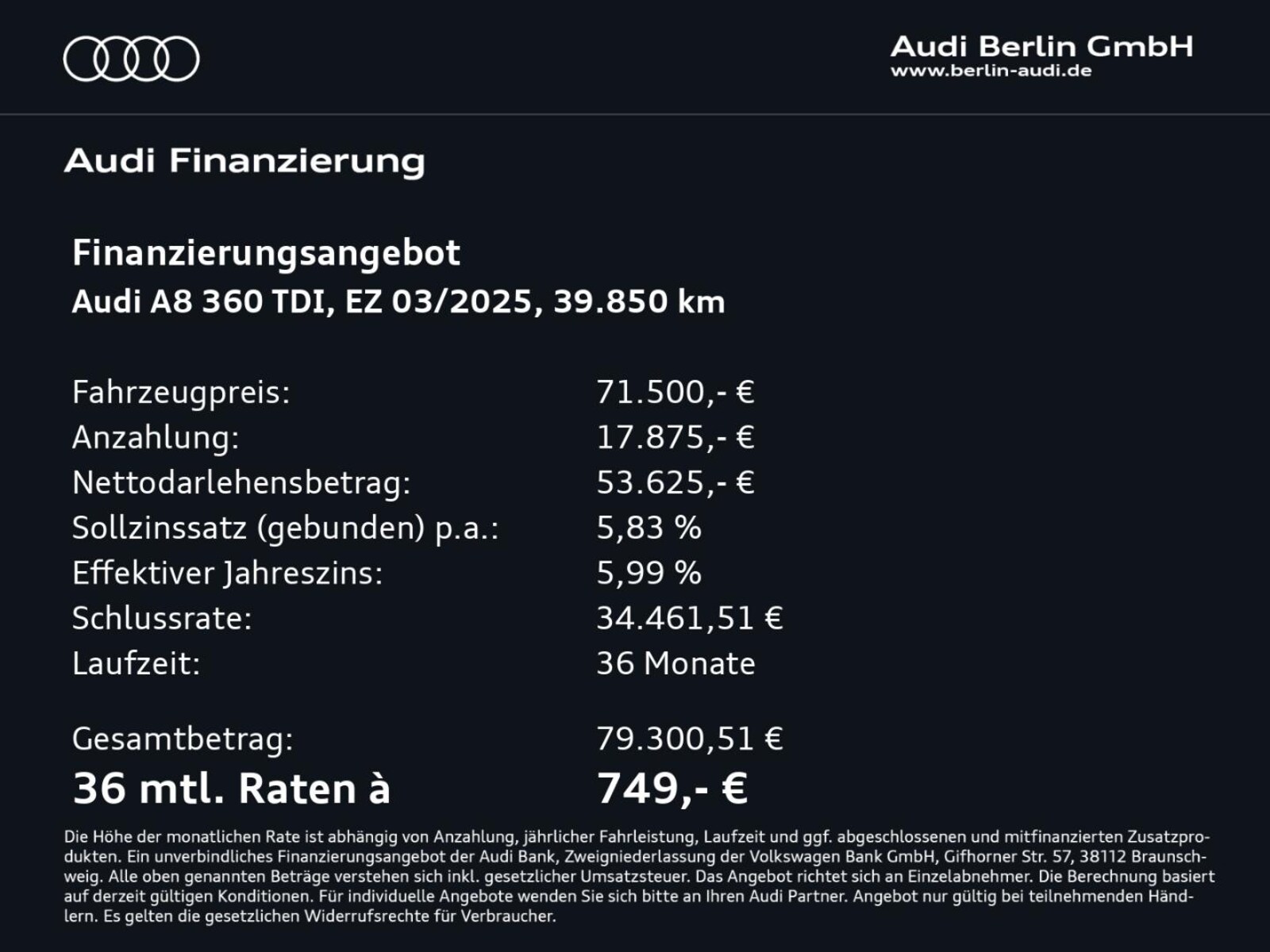 Audi A8 Lang – Bild 4