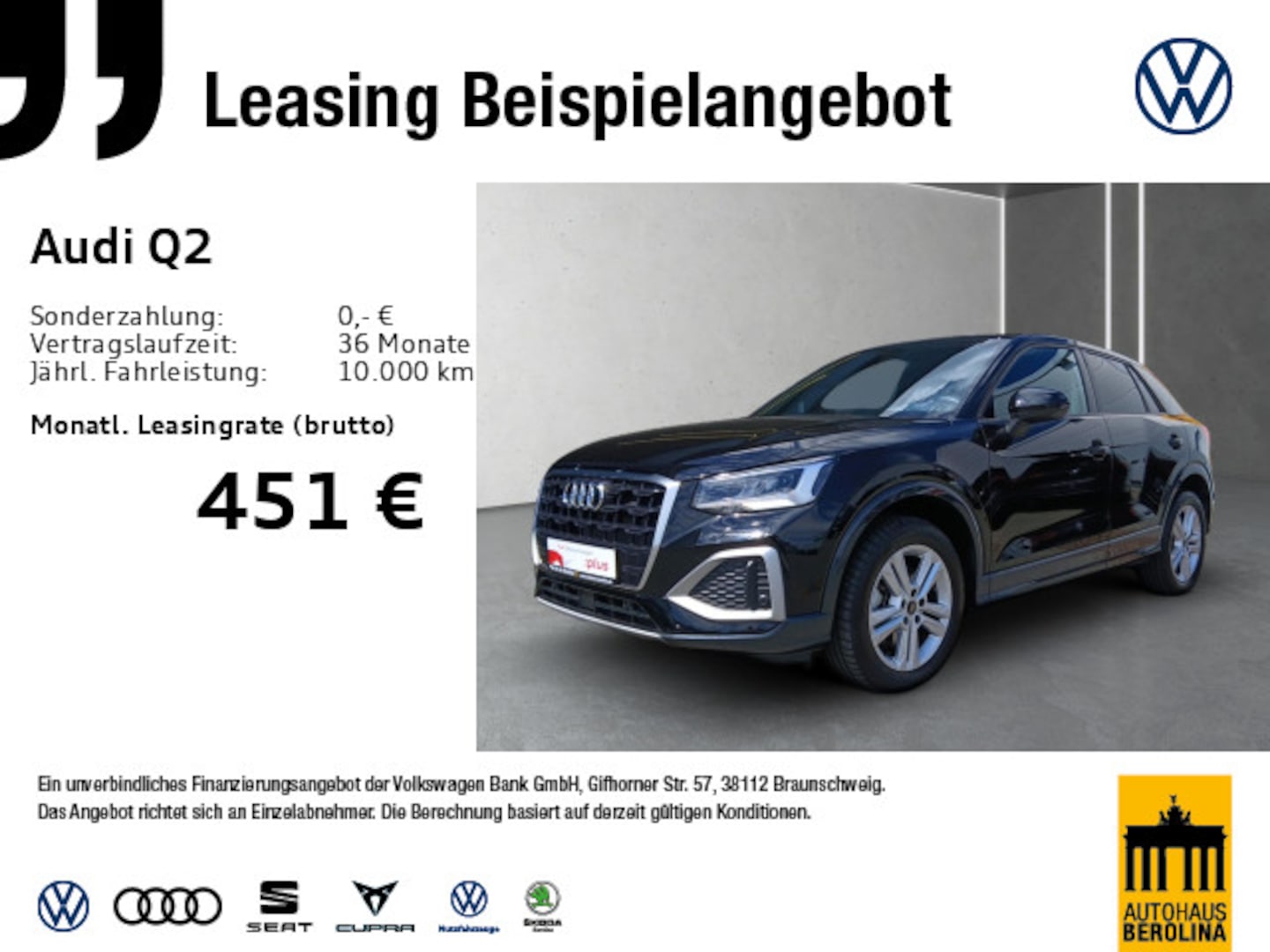 Bild über Audi Q2 advanced 35 TDI S tronic - für weitere Informationen kontaktieren Sie den Audi Partner