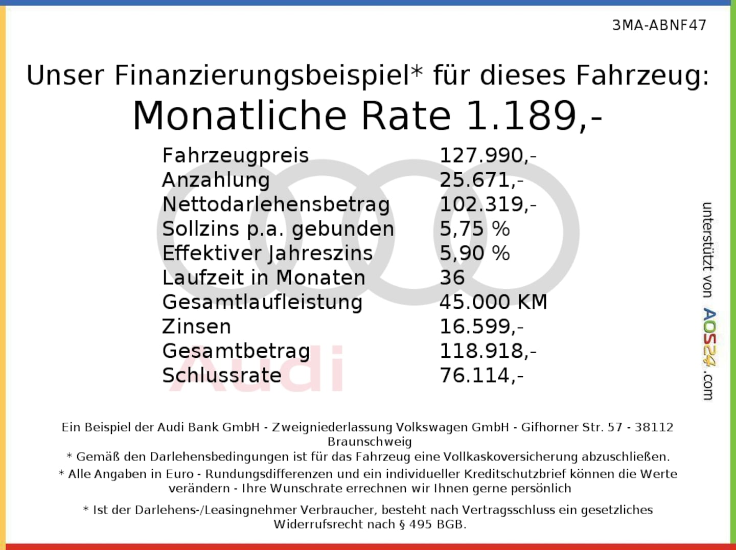 Bild über Audi RS 5 Avant TFSI quattro 470 kW tiptronic - für weitere Informationen kontaktieren Sie den Audi Partner