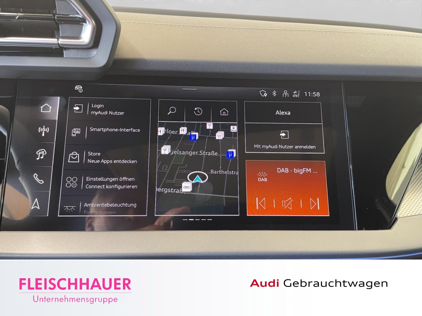 Bild über Audi A3 Sportback TFSI 110 kW S tronic - für weitere Informationen kontaktieren Sie den Audi Partner