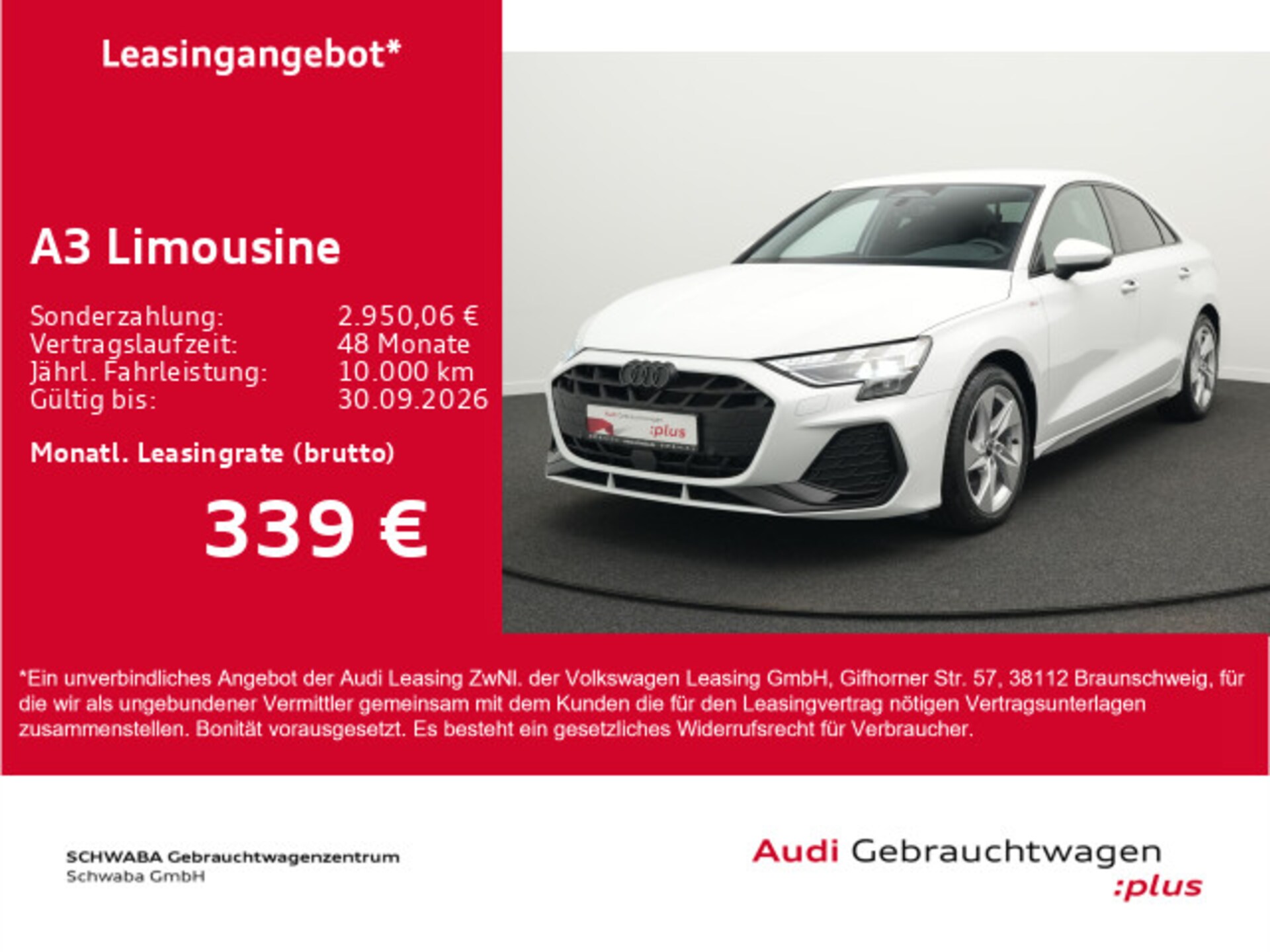 Audi A3 Limousine S line