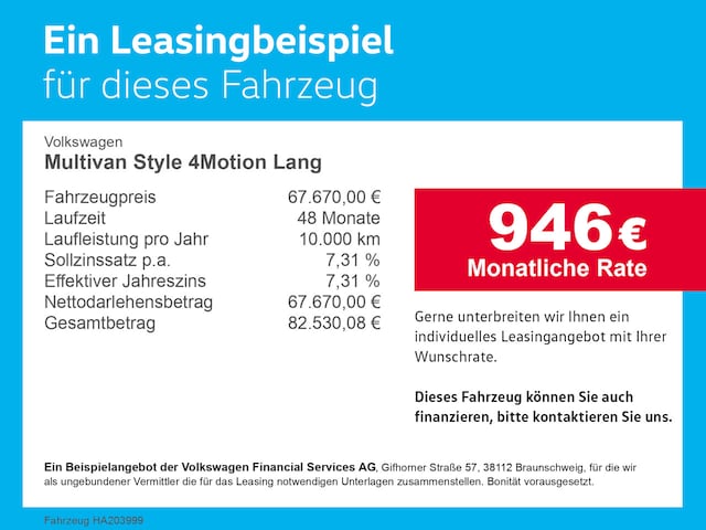 Volkswagen Multivan langversion