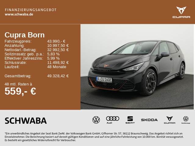 CUPRA Born 170 kW 79 kWh *LED*ACC*PANO*NAV*HdUp* (93589)