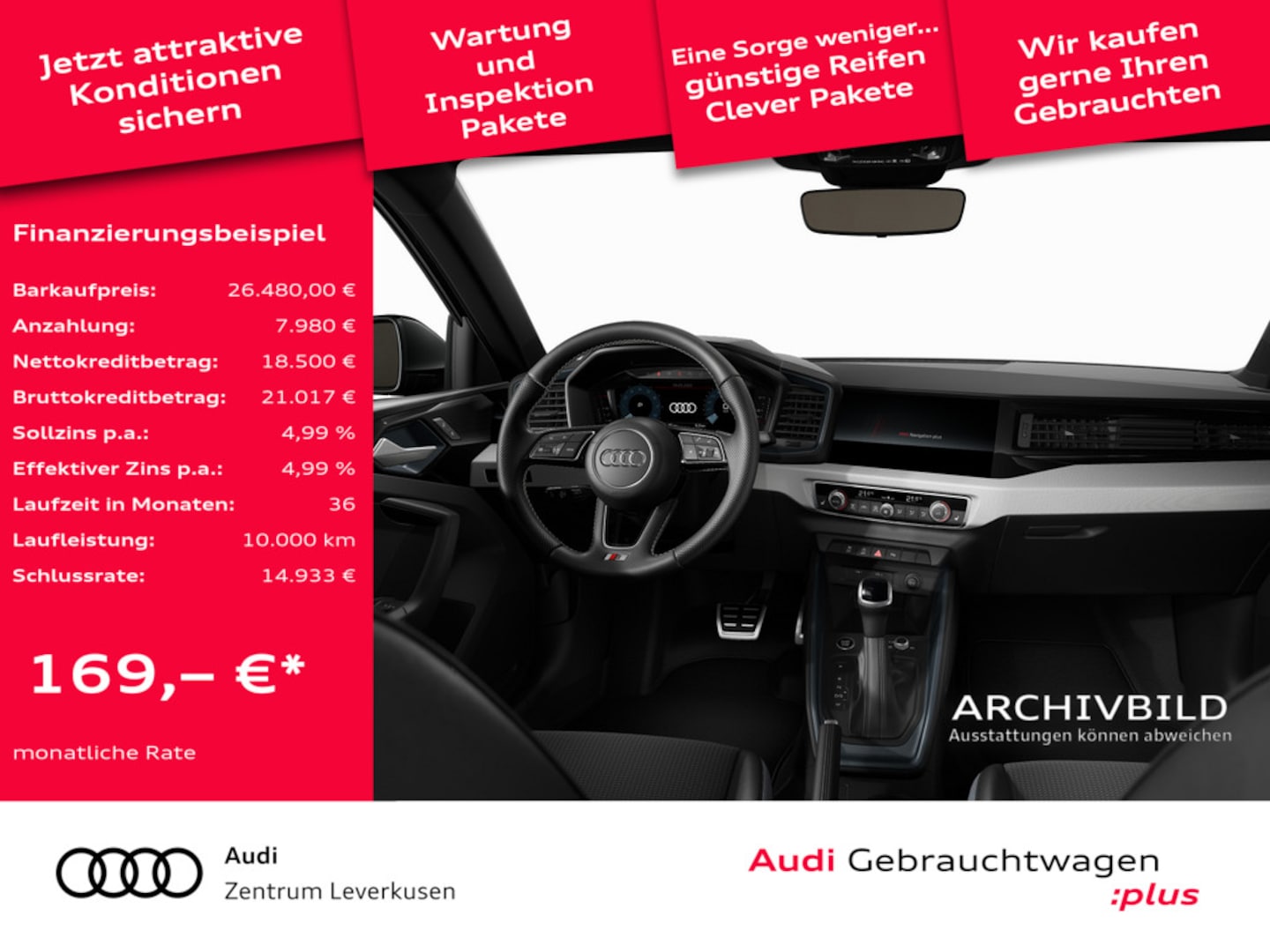 Bild über Audi A1 Sportback S line 35 TFSI S tronic - für weitere Informationen kontaktieren Sie den Audi Partner