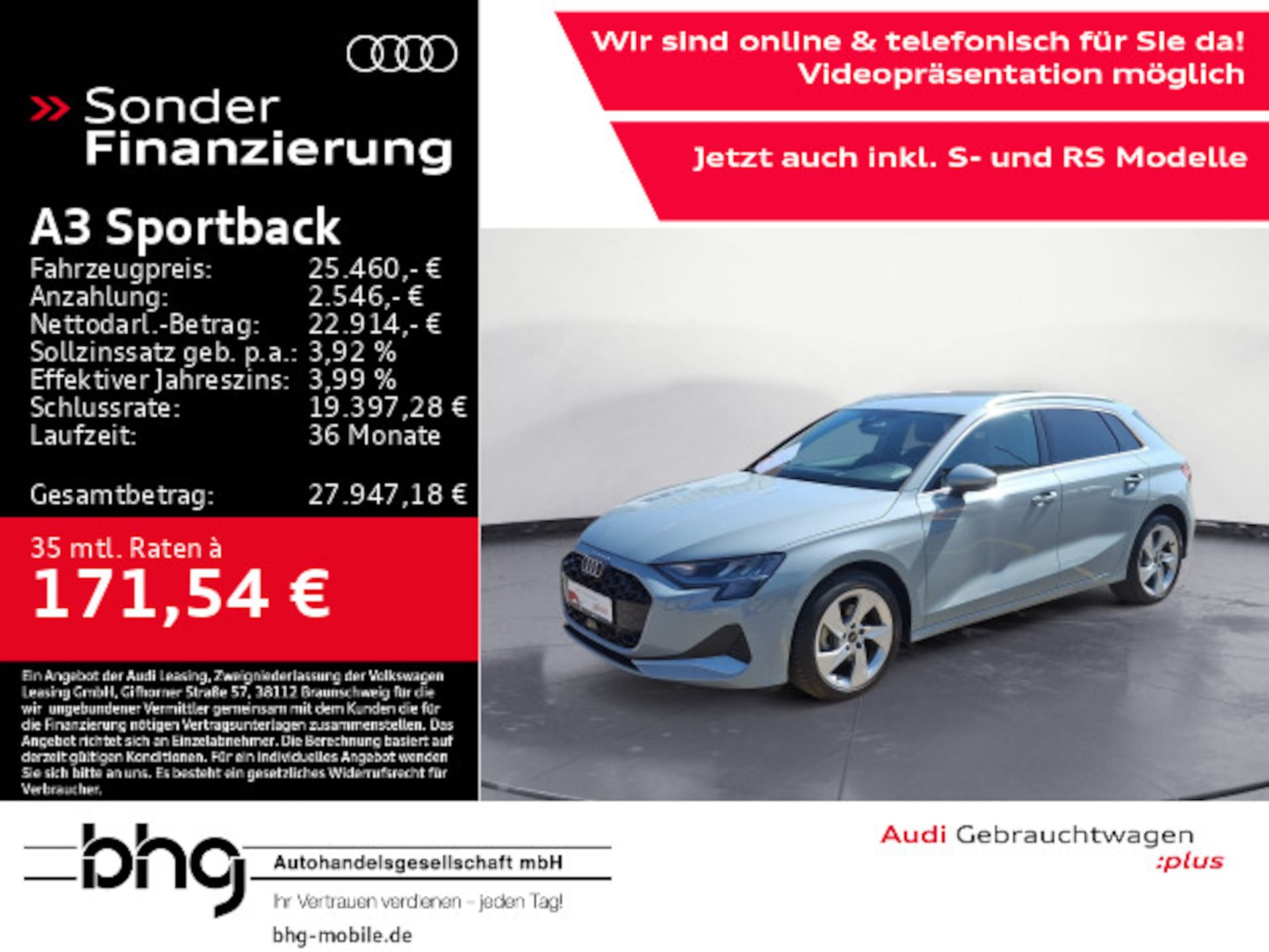 Audi A3 Sportback Advanced