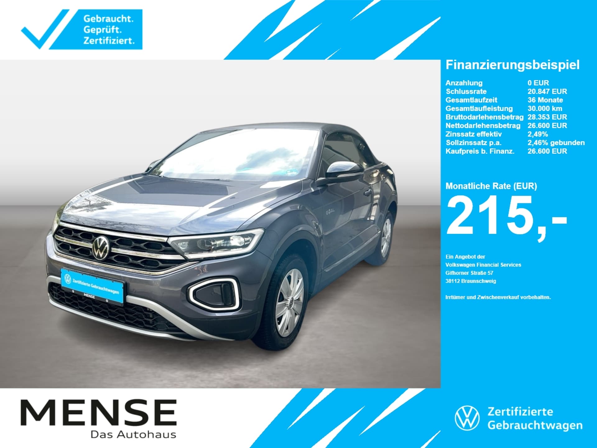 Volkswagen T-Roc Cabriolet Style