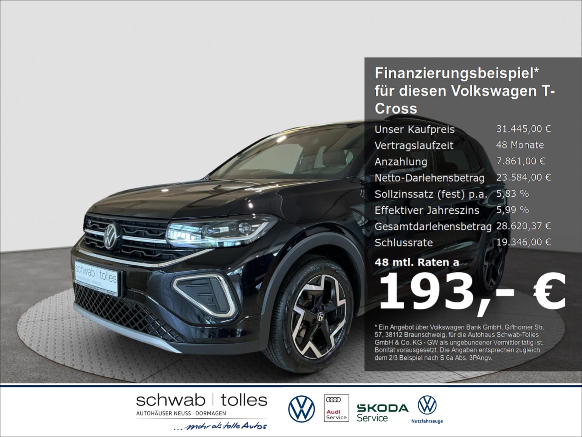 Volkswagen T-Cross — Volkswagen T-Cross 1.5 TSI 7-DSG R-line ACC IQLIGHT Rückfahr