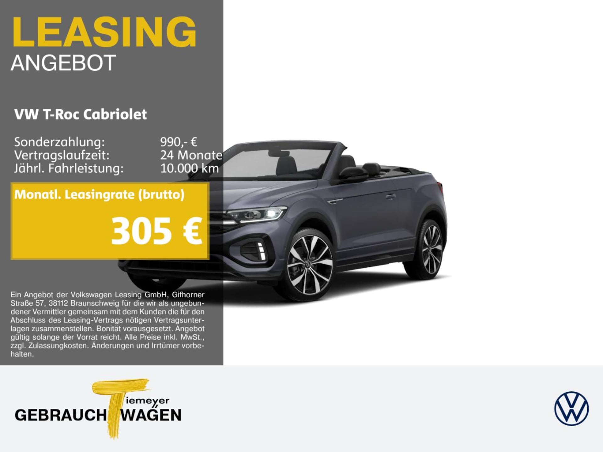 Volkswagen T-Roc Cabriolet R-Line