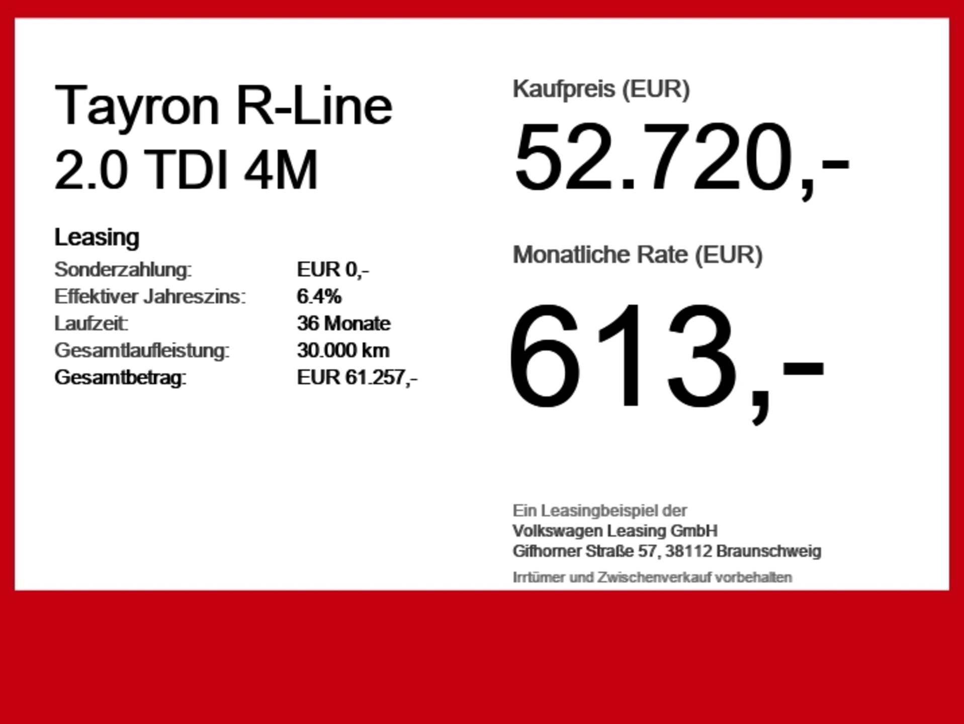 Volkswagen Tayron R-Line