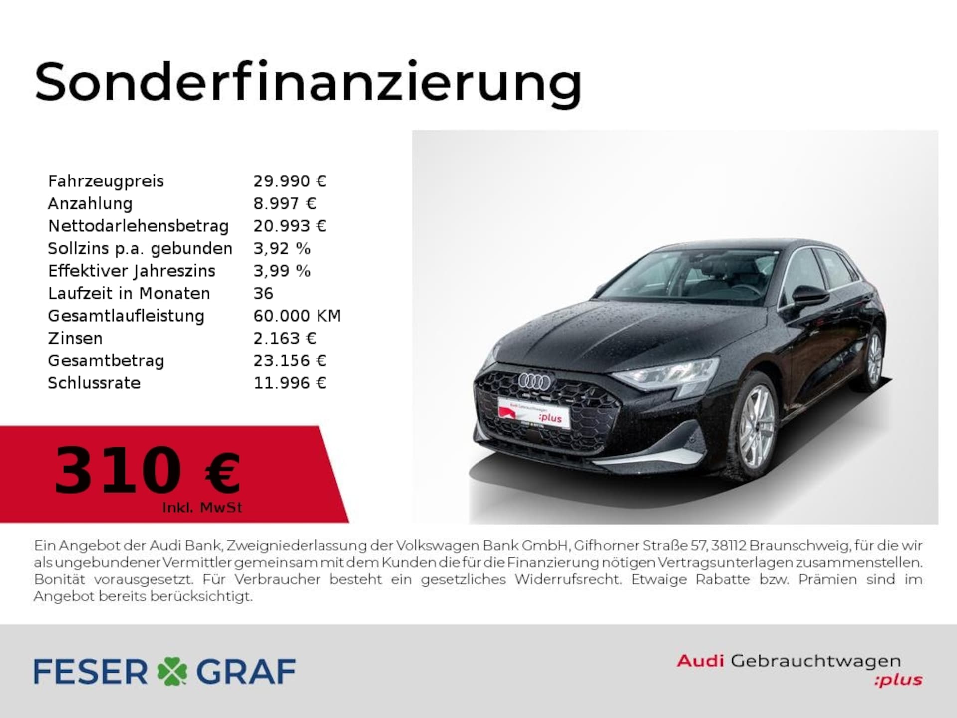 Audi A3 Sportback Advanced