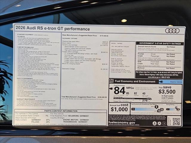 2026 Audi RS e-tron GT Performance Base - Photo 17