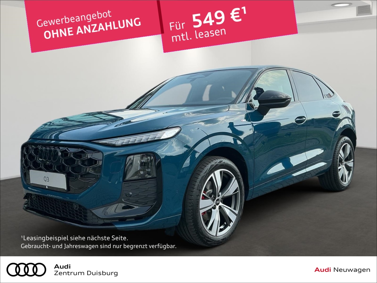 Bild über Audi Q3 Sportback TFSI 110 kW S tronic - für weitere Informationen kontaktieren Sie den Audi Partner