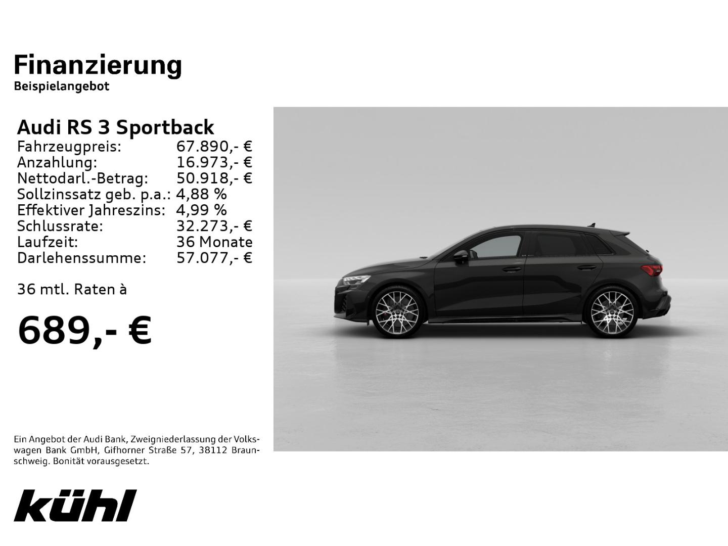 Image about Audi RS 3 Sportback TFSI quattro S tronic