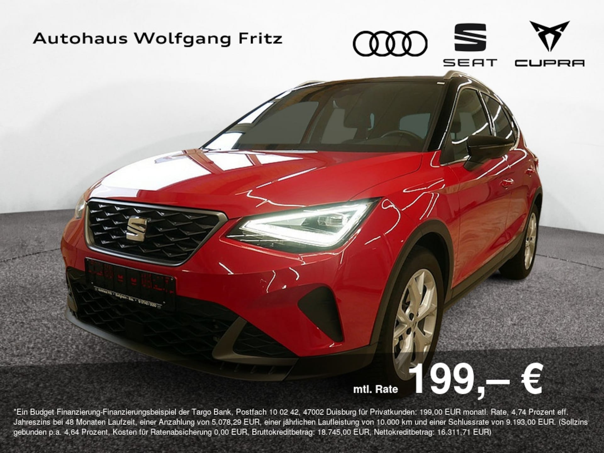 Seat Arona 2024 — Arona 1.5 TSI FR ACC+NAVIGATION+SHZ+PDC+LED+F