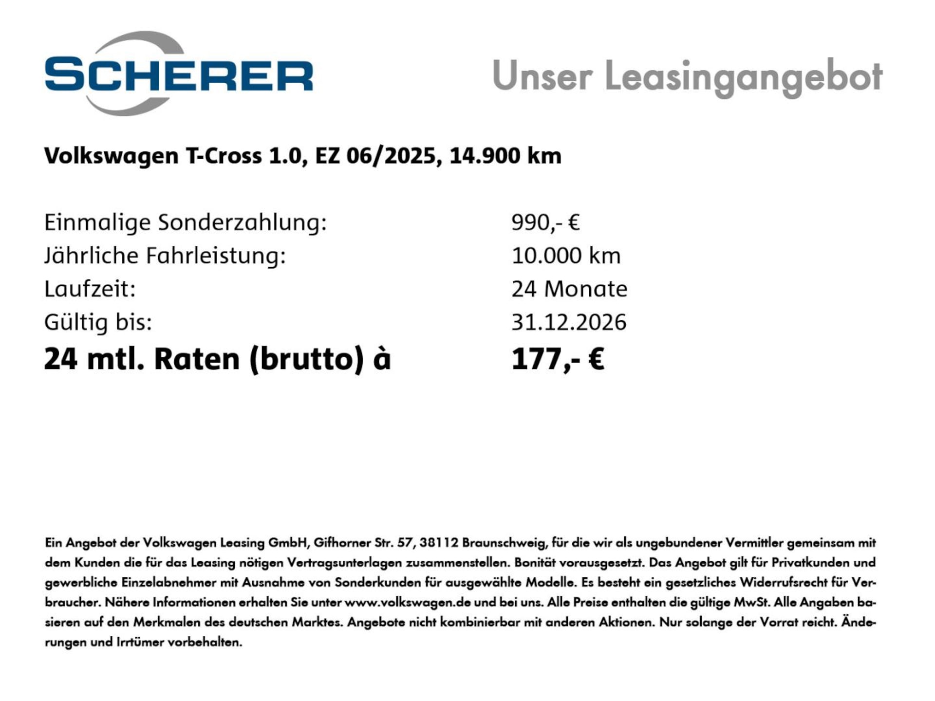 Volkswagen T-Cross Life