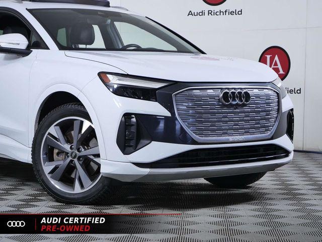 Used 2022 Audi Q4 e-tron Premium Plus with VIN WA1H2BFZ5NP013950 for sale in Richfield, Minnesota