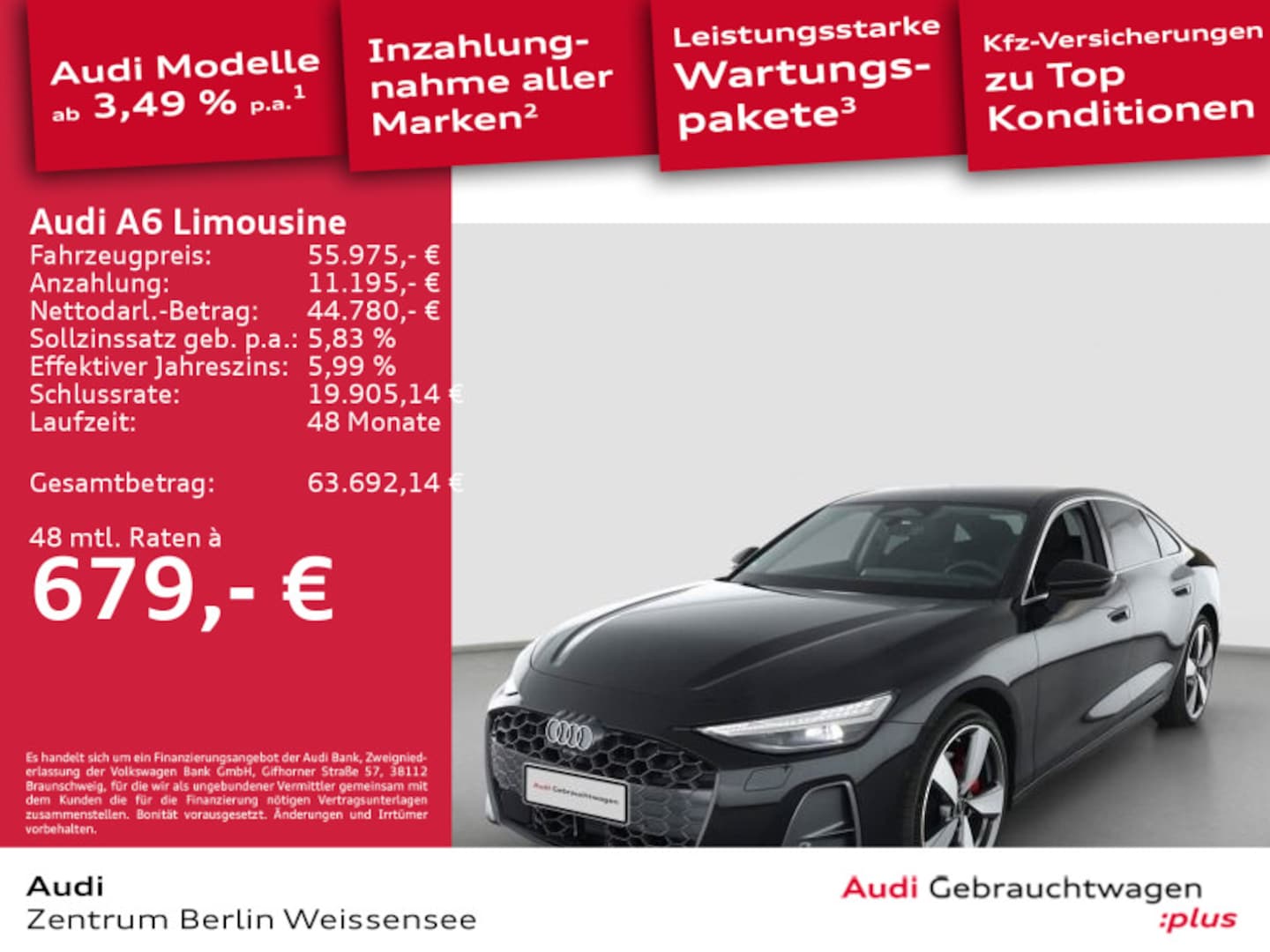 Bild über Audi A6 Limousine TDI quattro 150 kW S tronic - für weitere Informationen kontaktieren Sie den Audi Partner