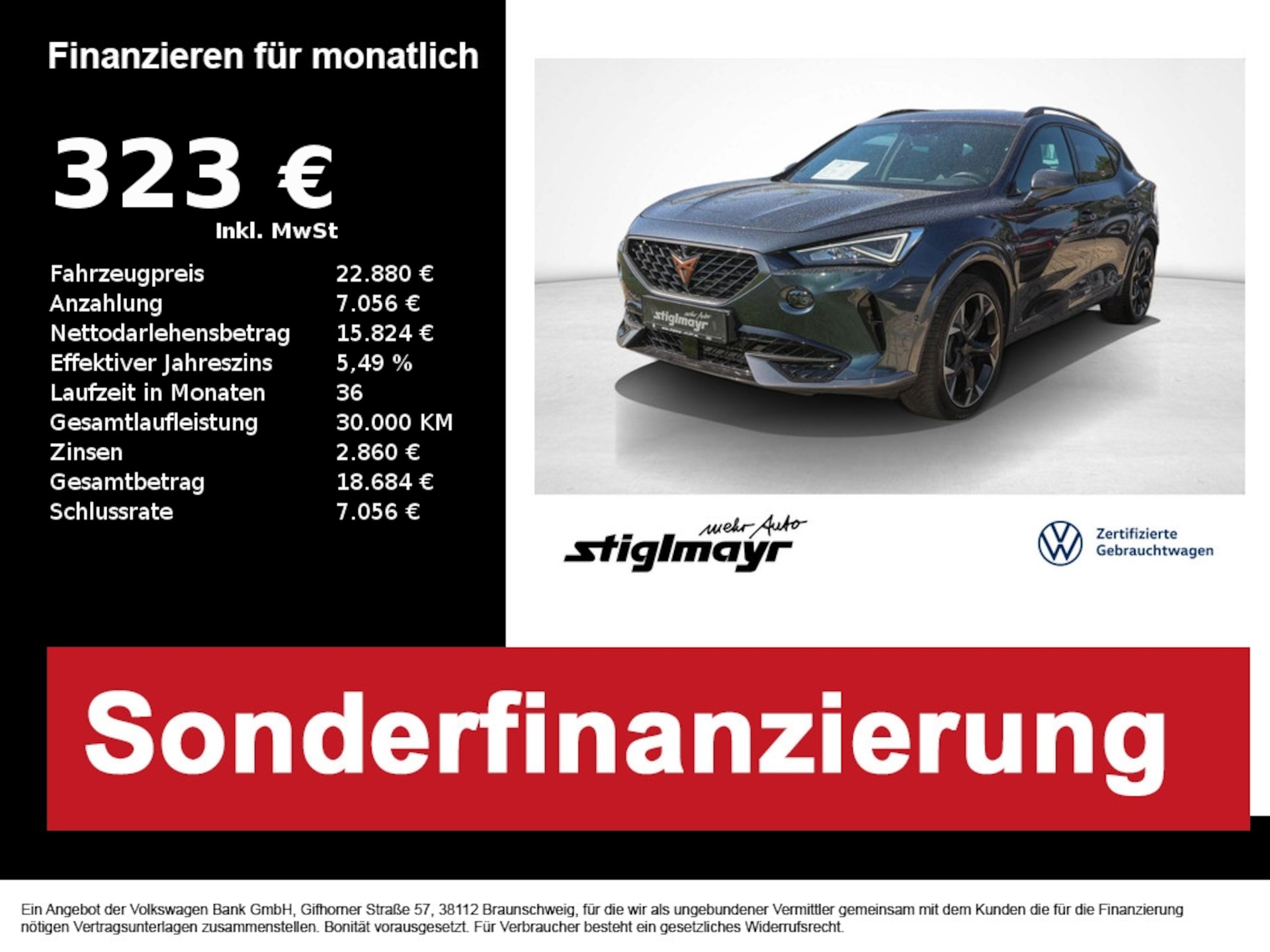 Cupra Formentor 2022 — Formentor 1.5 TSI DSG ACC+DCC+LED+NAVI+SITZHZG