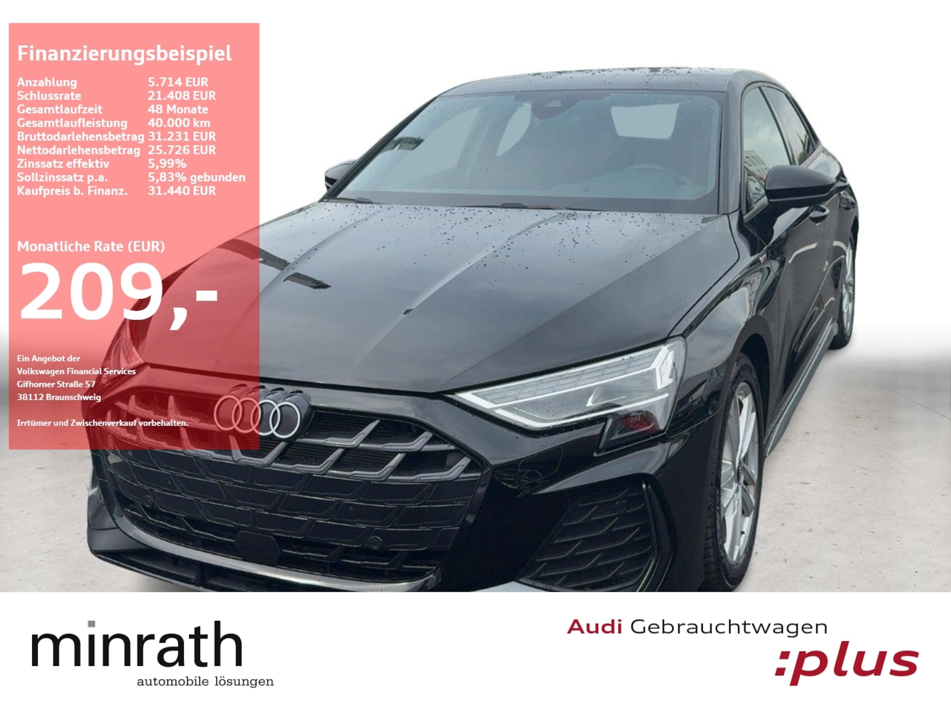 Audi A3 Sportback S line
