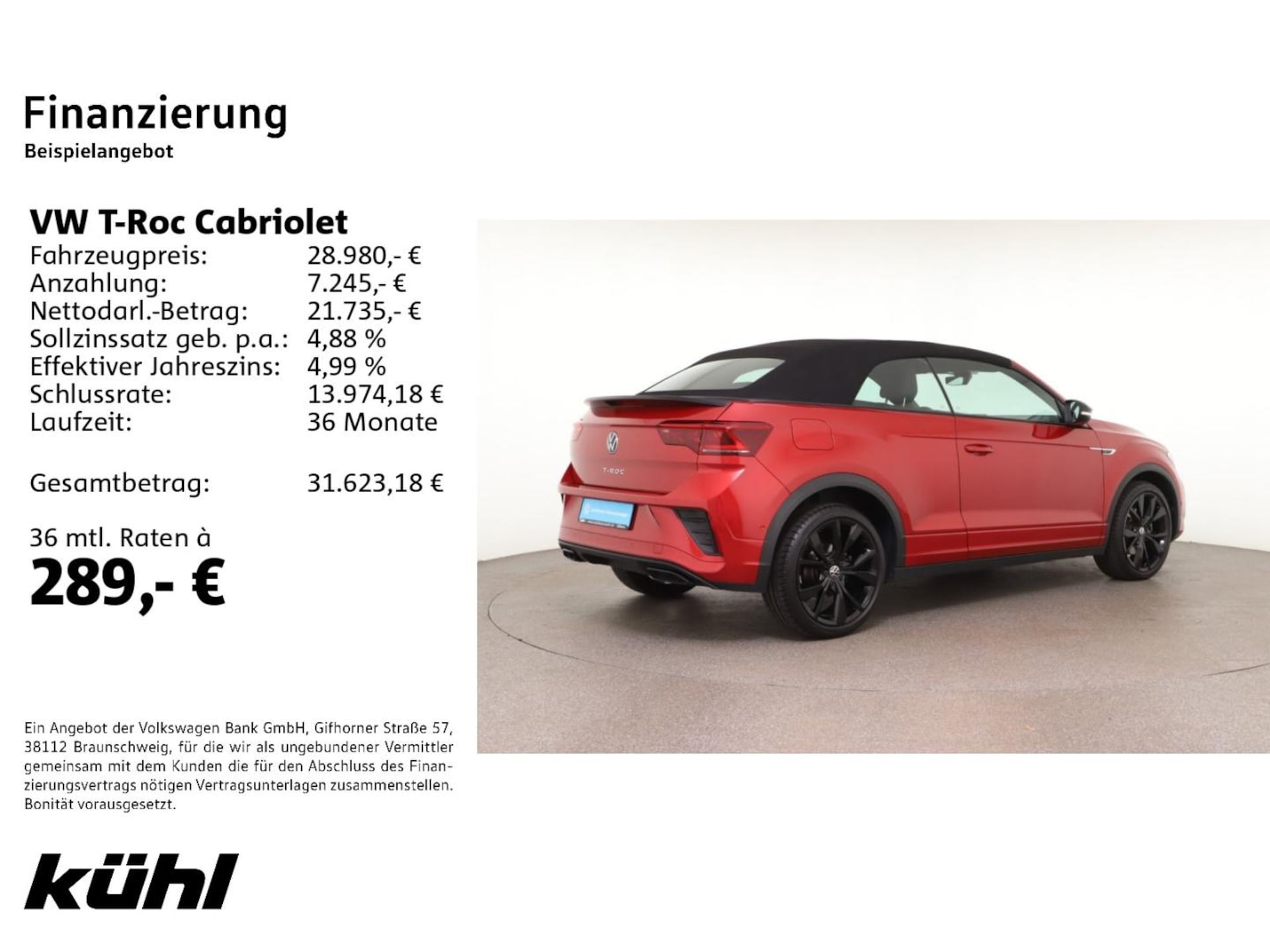 Volkswagen T-Roc Cabriolet R-Line