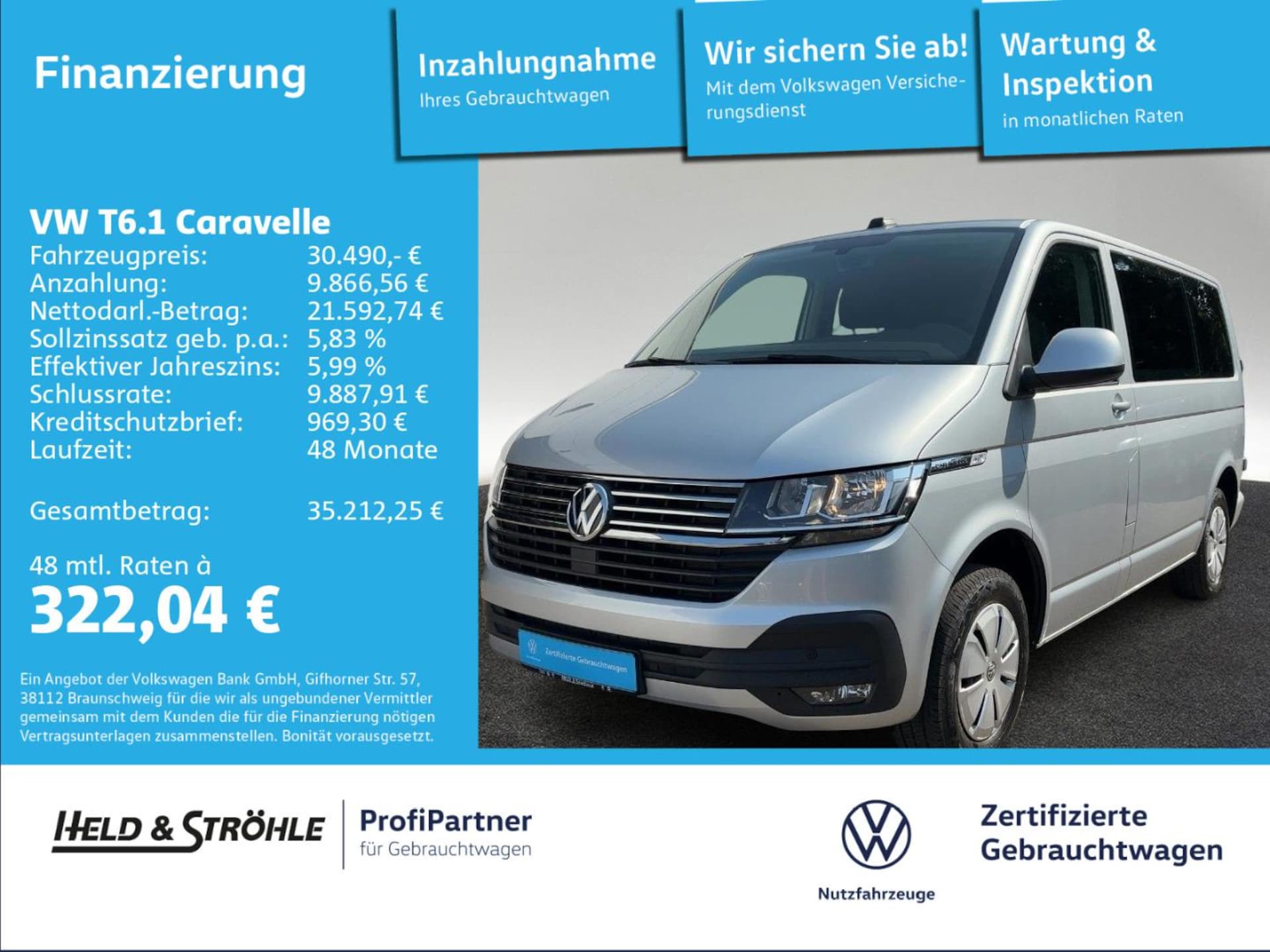 Volkswagen T6.1 Caravelle kurzer Radstand Comfortline