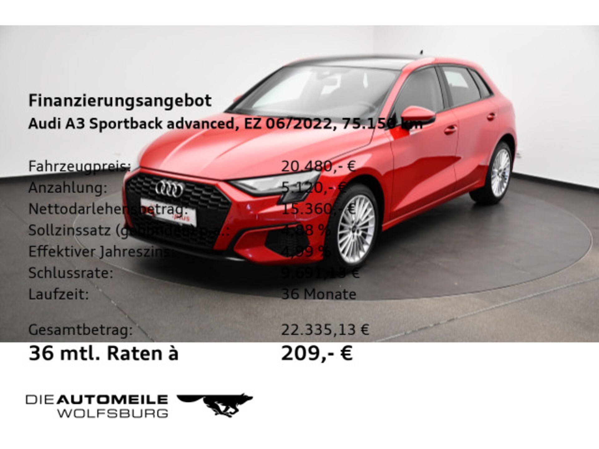Audi A3 Sportback Advanced